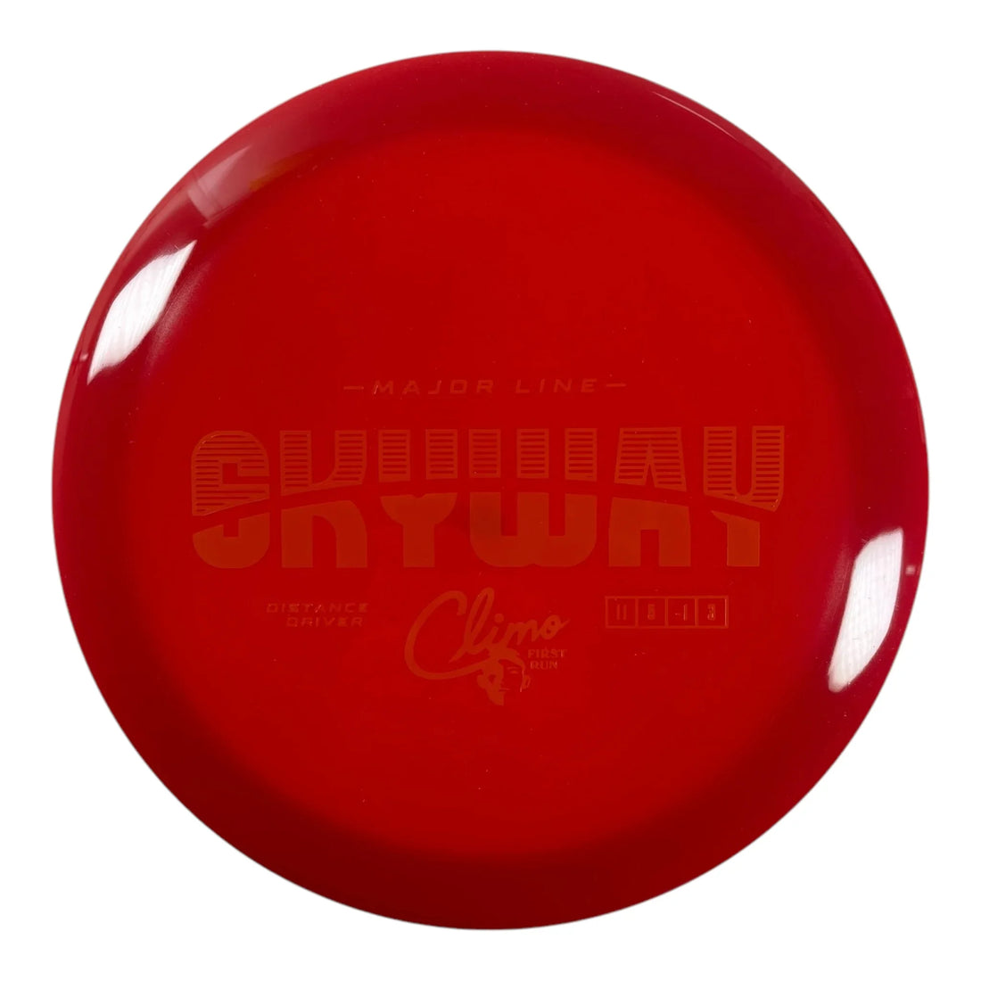 Climo Disc Golf Skyway | Major Line | Red/Orange 173g (First Run) Disc Golf