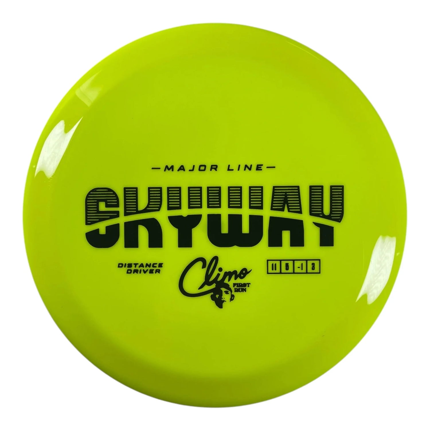 Climo Disc Golf Skyway | Major Line | Yellow/Black 159g (First Run) Disc Golf