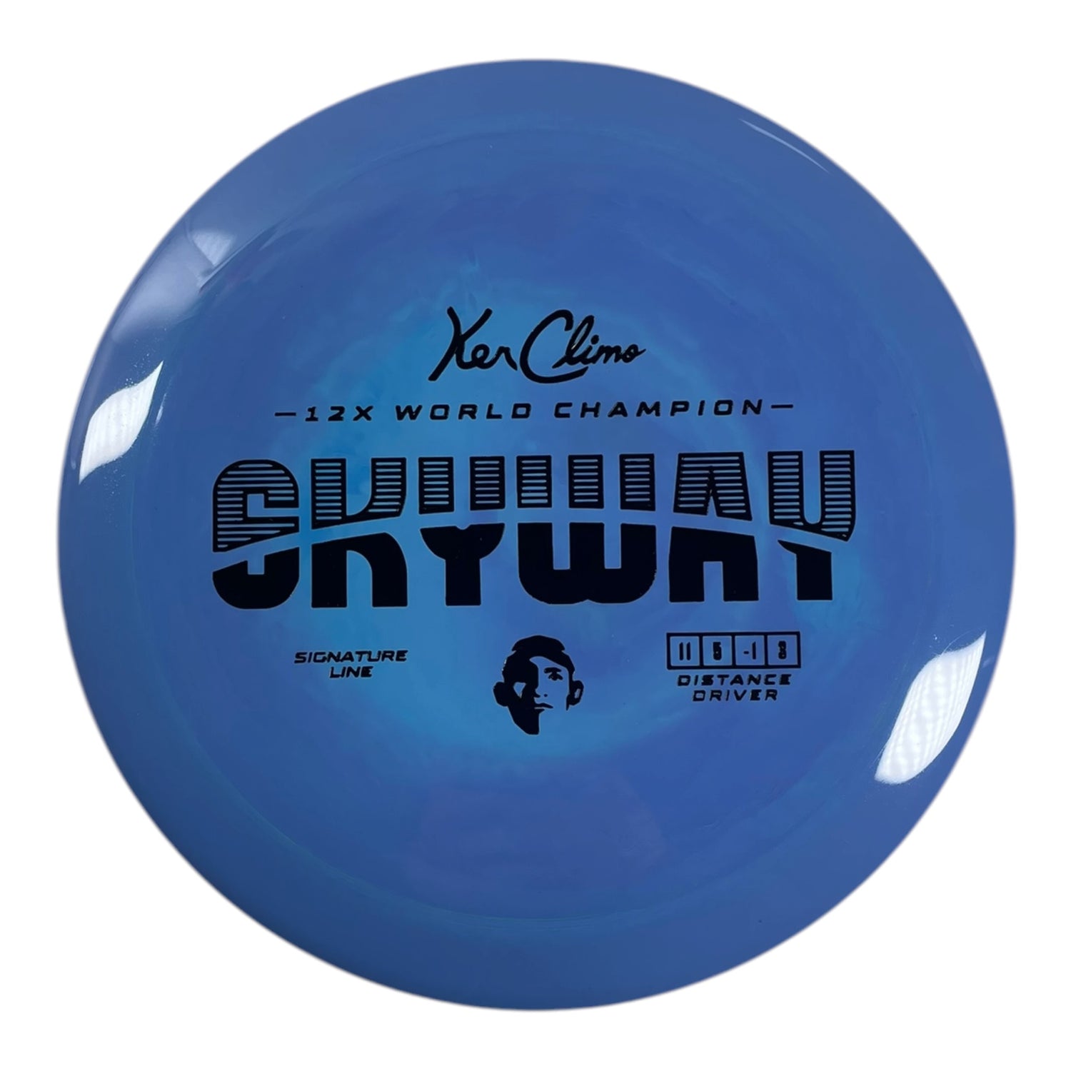 Climo Disc Golf Skyway | Signature Line | Blue/Black 169g Disc Golf
