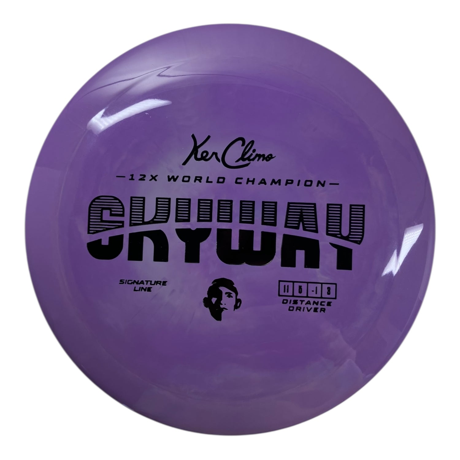 Climo Disc Golf Skyway | Signature Line | Purple/Black 173g Disc Golf