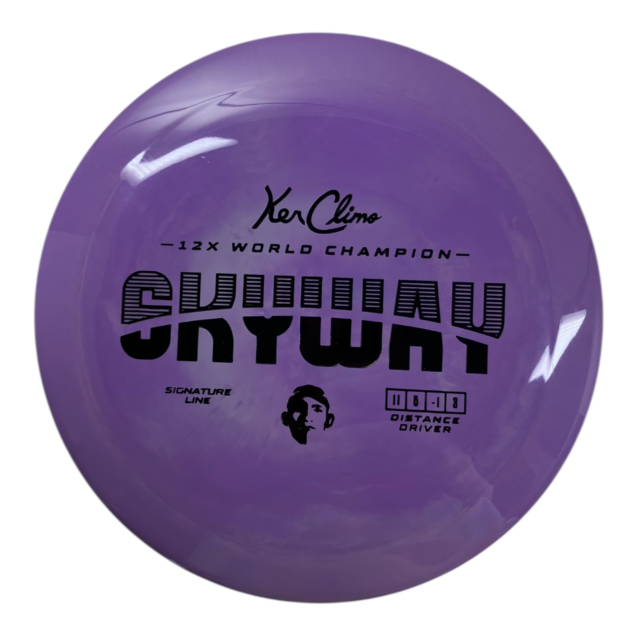 Climo Disc Golf Skyway | Signature Line | Purple/Black 173g Disc Golf