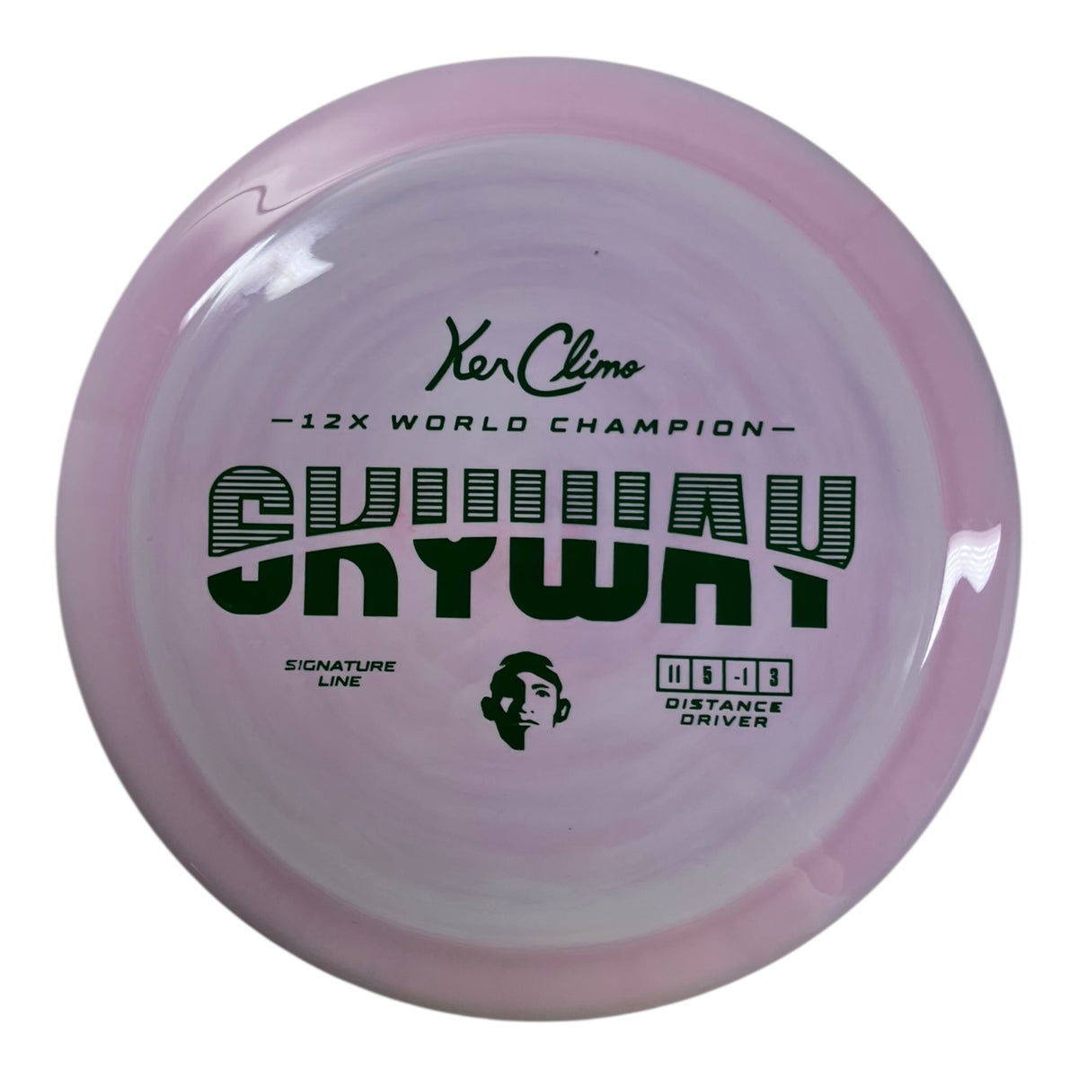 Climo Disc Golf Skyway | Signature Line | Purple/Green 161g Disc Golf