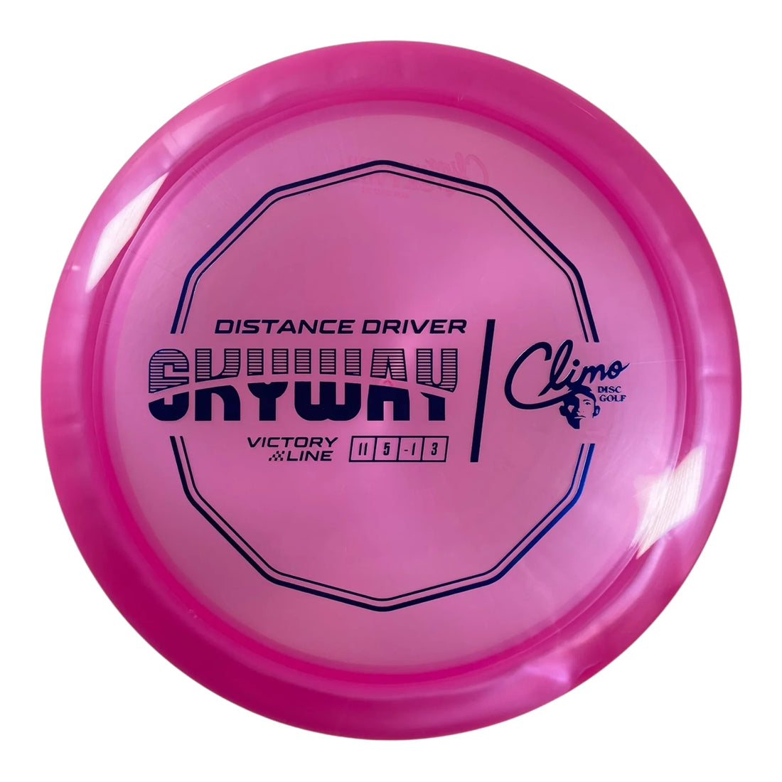 Climo Disc Golf Skyway | Victory Line | Pink/Blue 170g Disc Golf