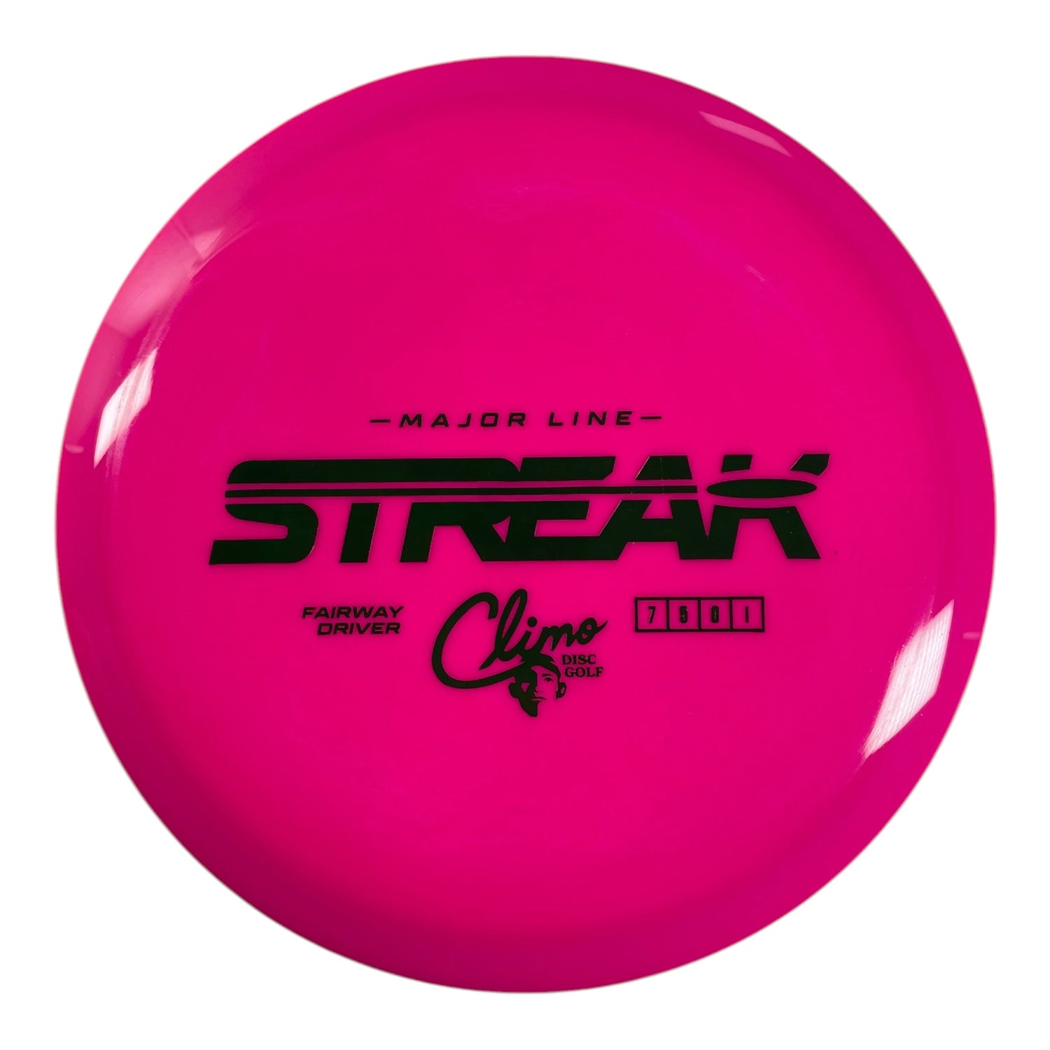 Climo Disc Golf Streak | Major Line | Pink/Green 166g Disc Golf