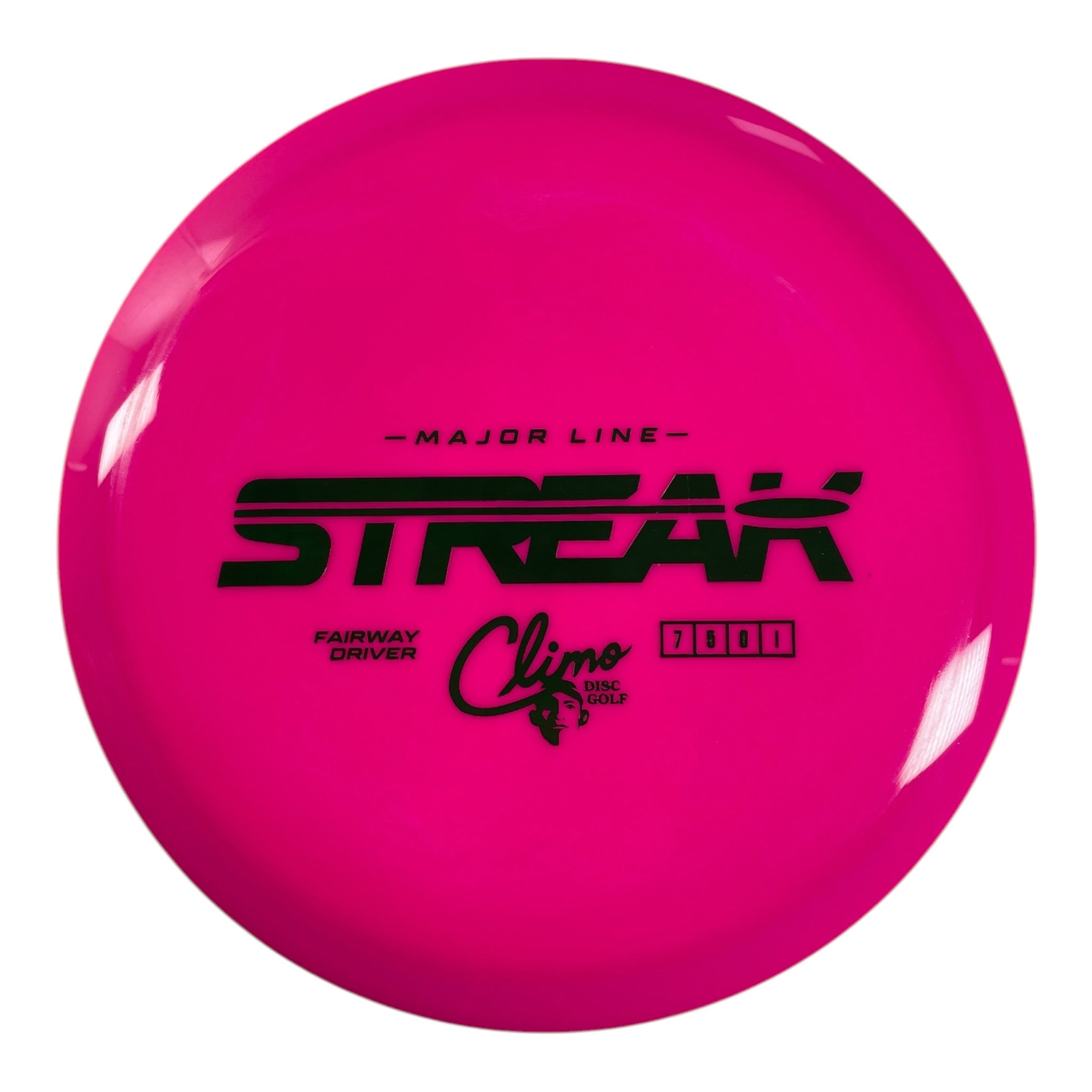 Climo Disc Golf Streak | Major Line | Pink/Green 166g Disc Golf