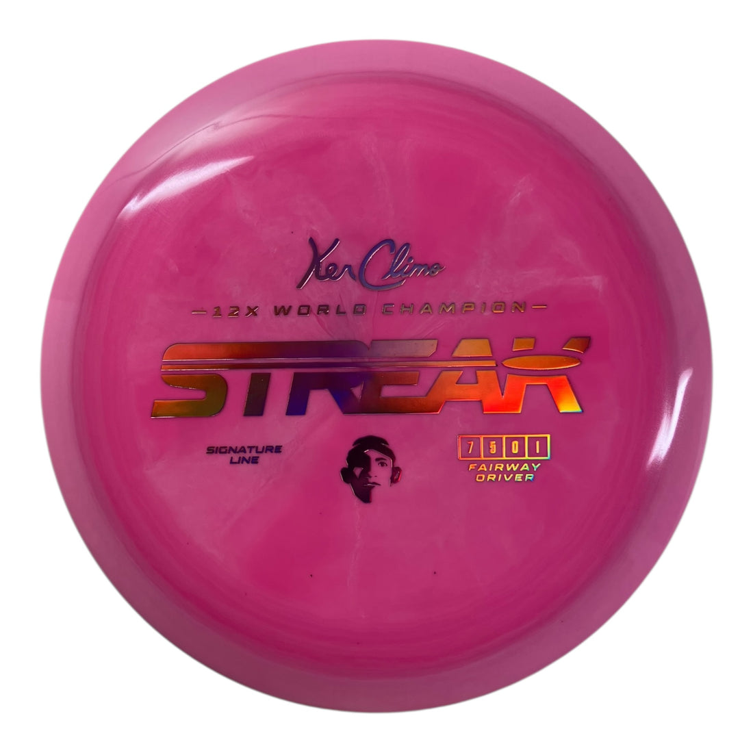 Climo Disc Golf Streak | Signature Line | Pink/Pink 171g Disc Golf