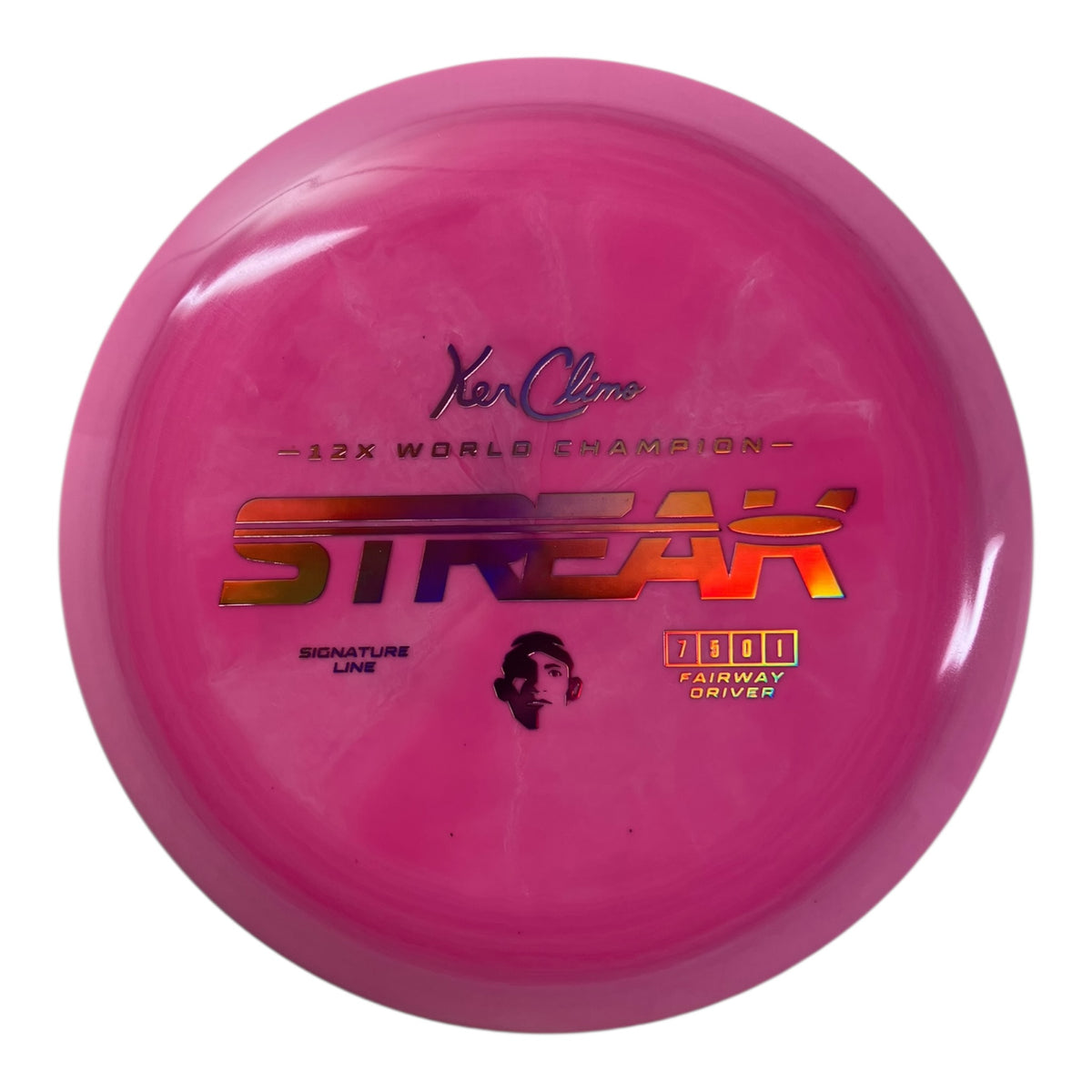 Climo Disc Golf Streak | Signature Line | Pink/Pink 171g Disc Golf