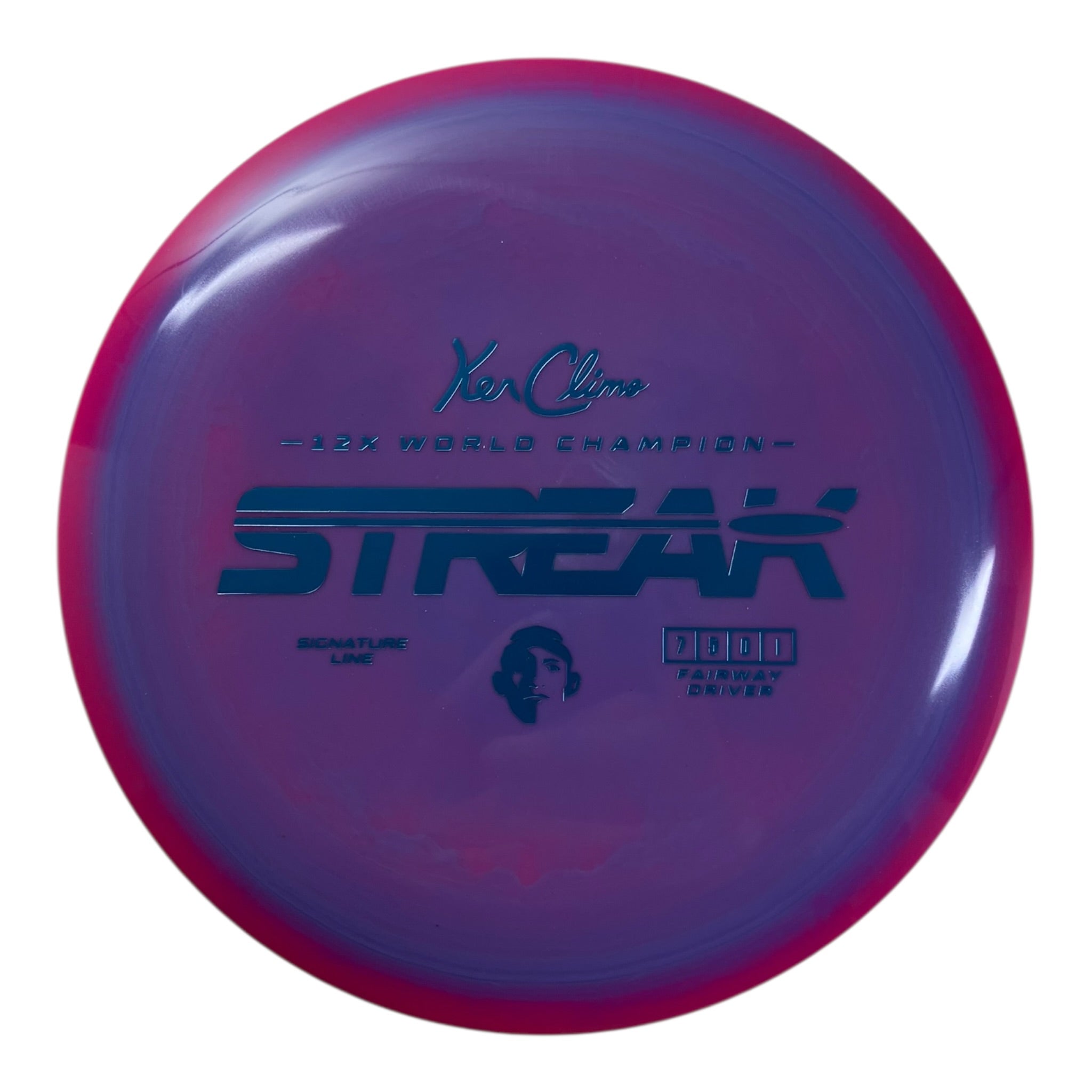 Climo Disc Golf Streak | Signature Line | Purple/Blue 173g Disc Golf