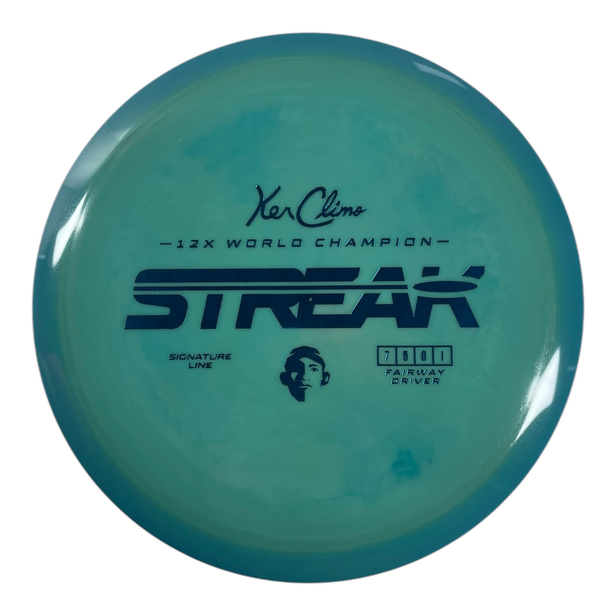 Climo Disc Golf Streak | Signature Line | Teal/Blue 168g Disc Golf