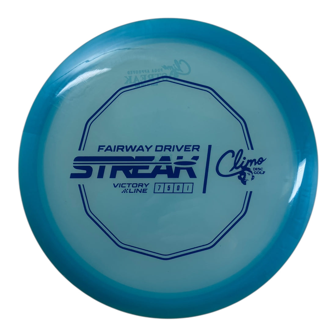 Climo Disc Golf Streak | Victory Line | Blue/Blue 173g (First Run) Disc Golf