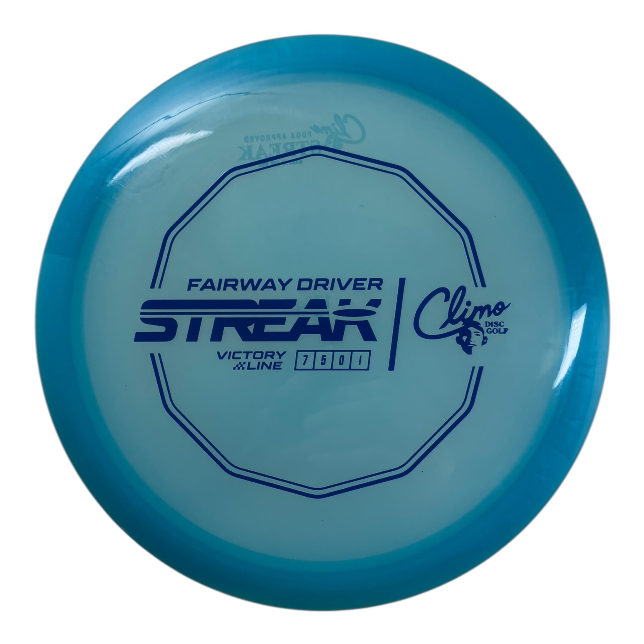 Climo Disc Golf Streak | Victory Line | Blue/Blue 173g (First Run) Disc Golf