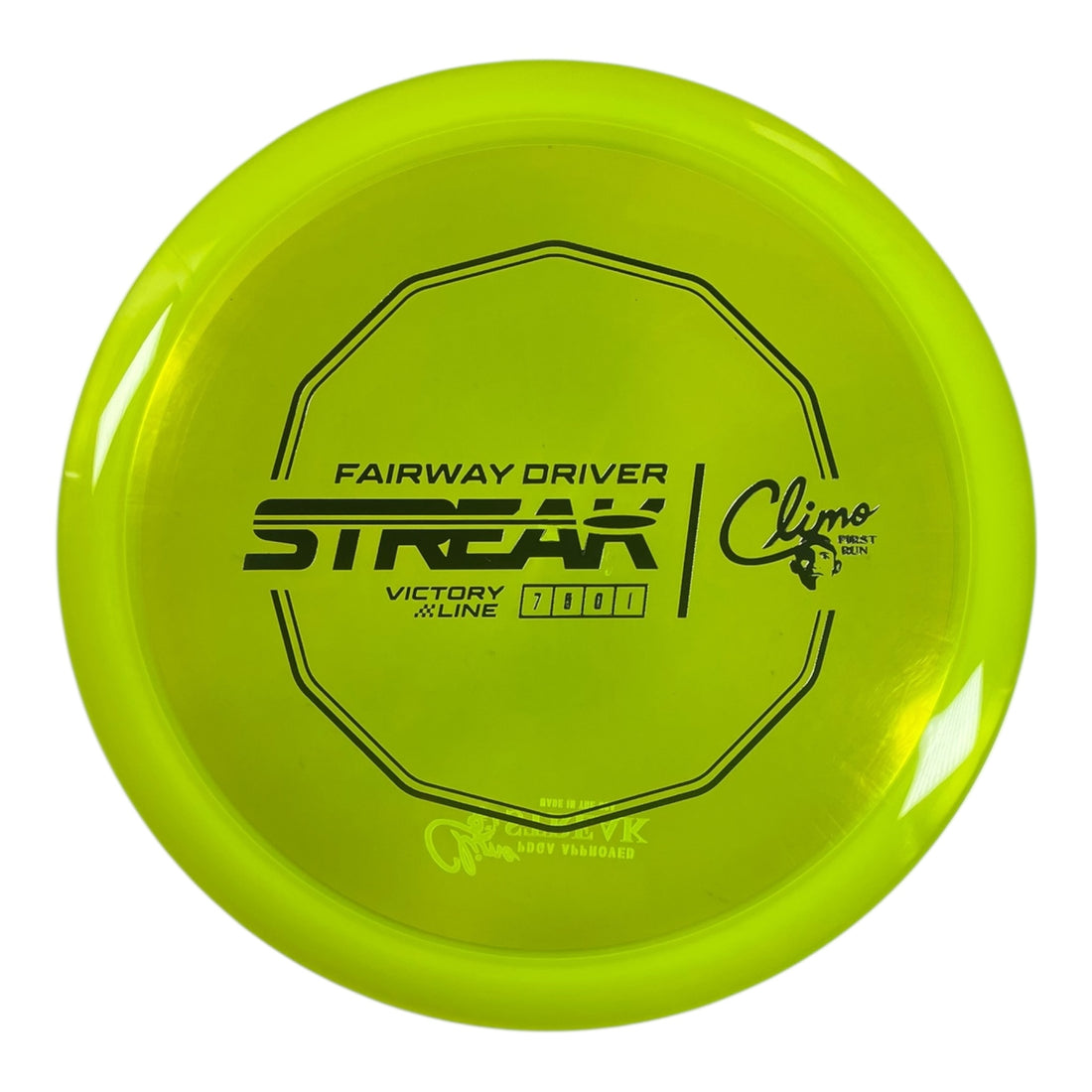 Climo Disc Golf Streak | Victory Line | Yellow/Silver 162g (First Run) Disc Golf