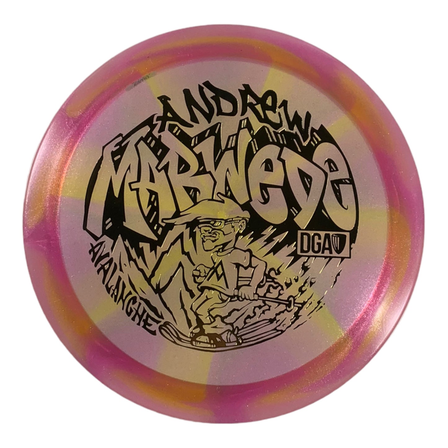 DGA Avalanche | Swirl | Pink/Gold 175g (Andrew Marwede) Disc Golf