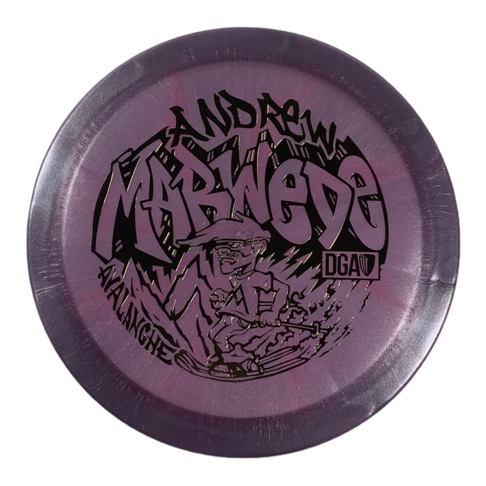 DGA Avalanche | Swirl | Purple/Gold 173g (Andrew Marwede) Disc Golf