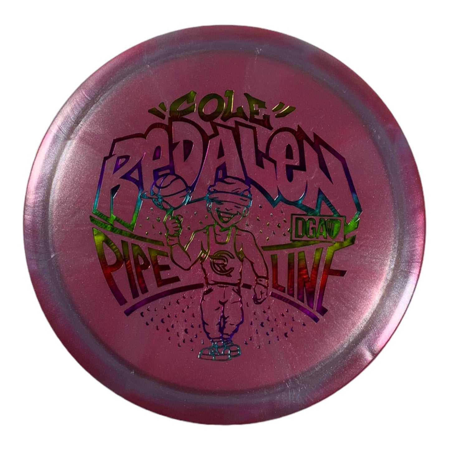 DGA Pipeline | Swirl | Pink/Rainbow 173g (Cole Redalen) Disc Golf