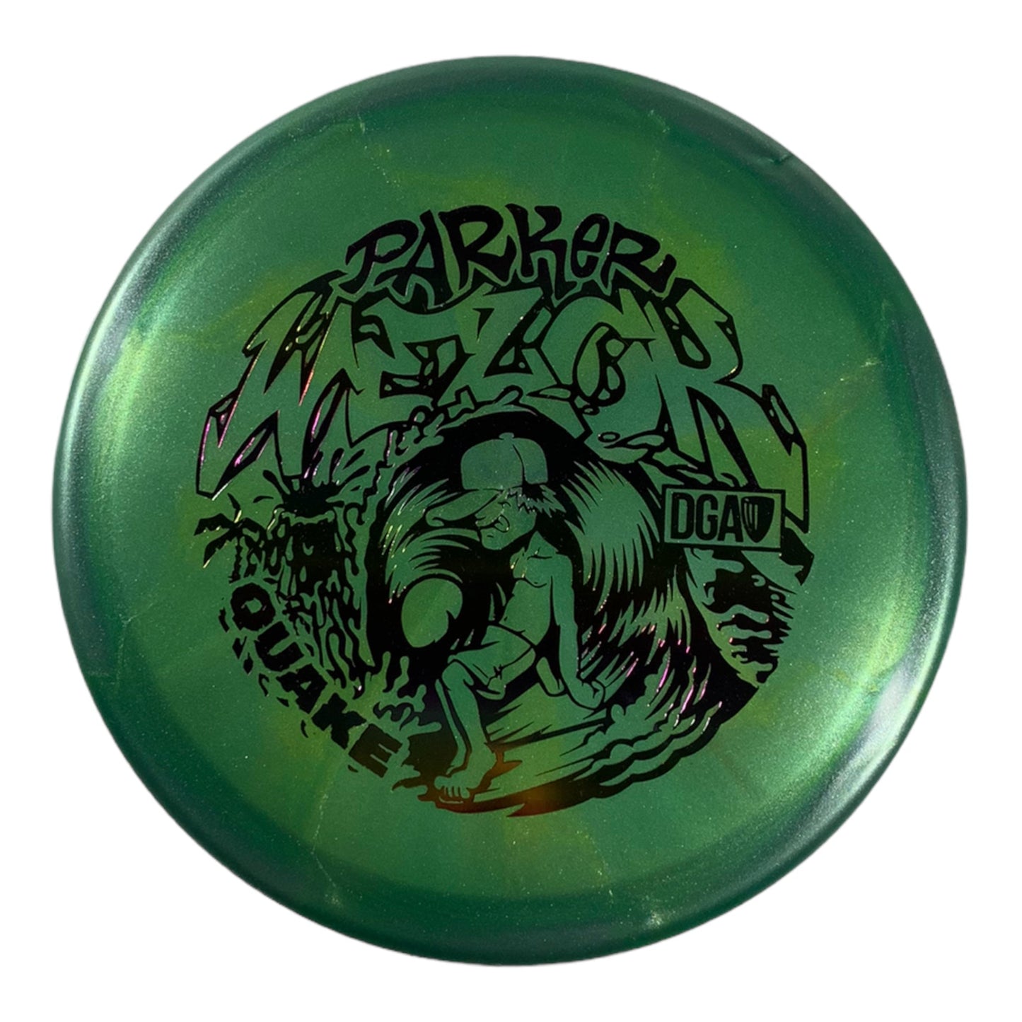 DGA Quake | Swirl | Green/Sunset 177g (Parker Welck) Disc Golf