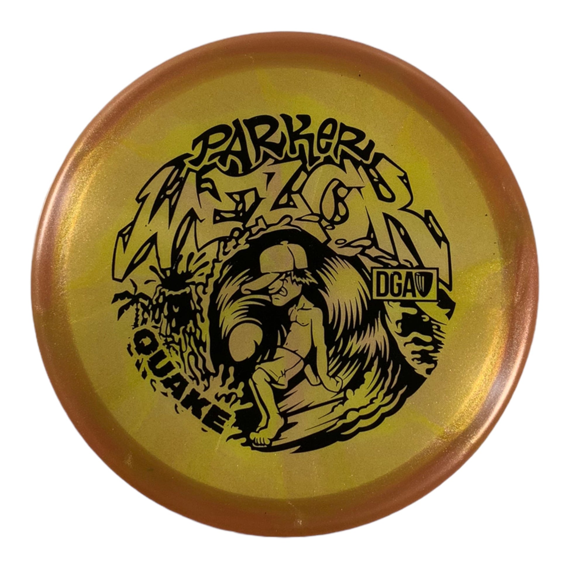 DGA Quake | Swirl | Orange/Black 175g (Parker Welck) Disc Golf