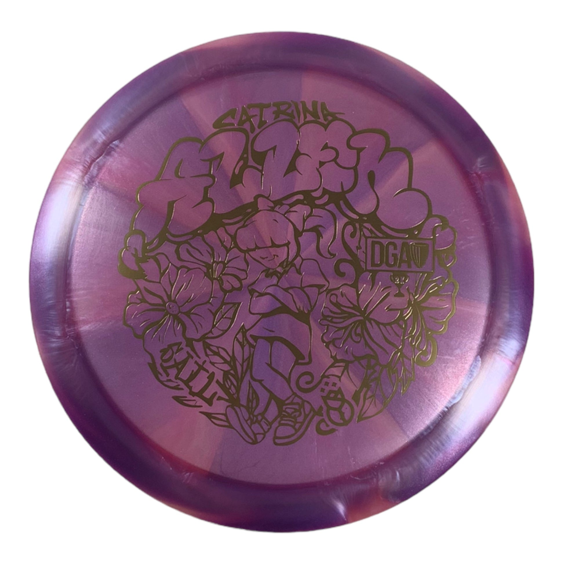 DGA Sail | Swirl | Purple/Gold 167g (Catrina Allen) Disc Golf