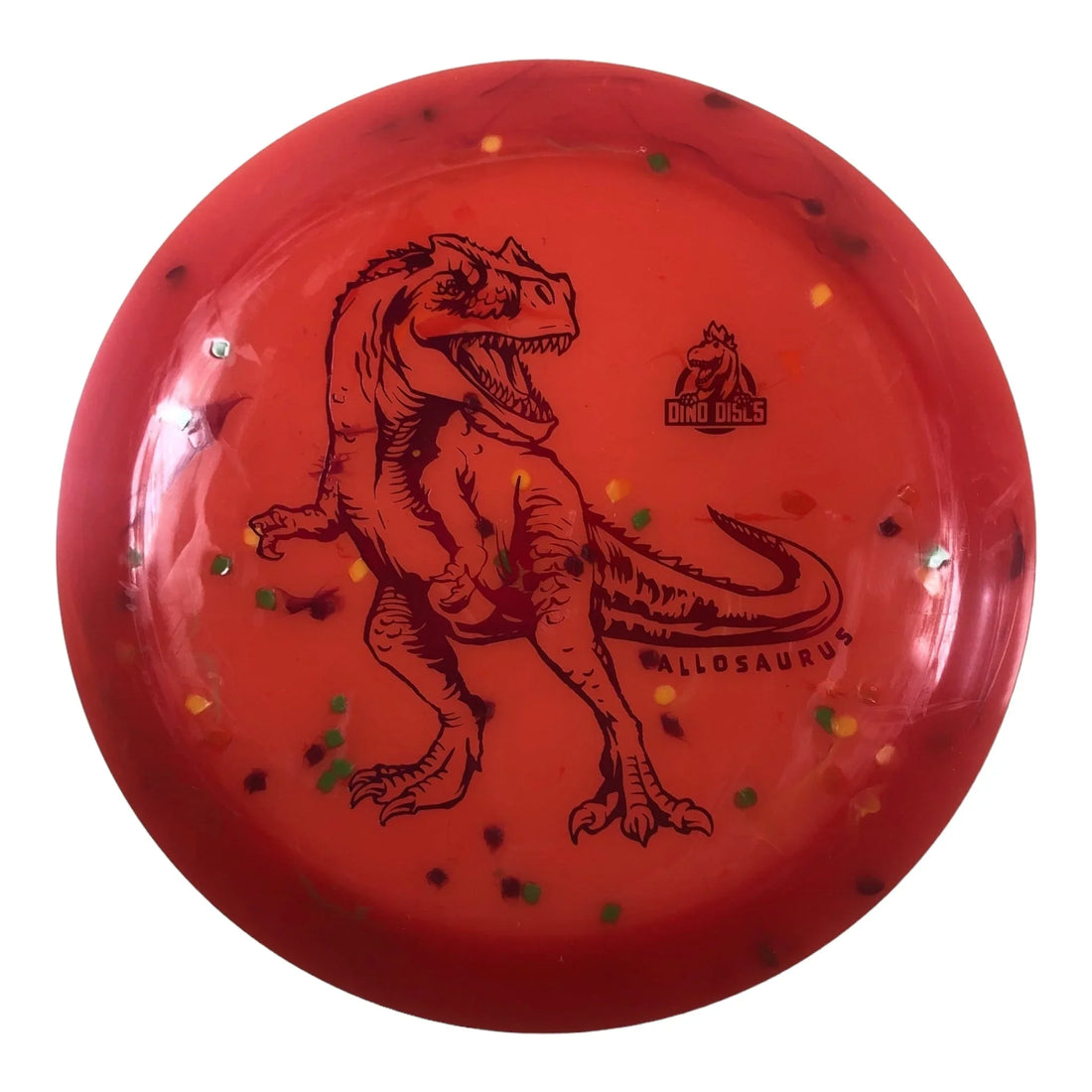 Dino Discs Allosaurus | Egg Shell | Red/Red 123g Disc Golf