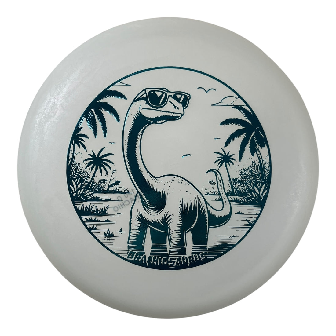 Dino Discs Brachiosaurus | Egg Shell Glow | Glow/Blue 130g Disc Golf