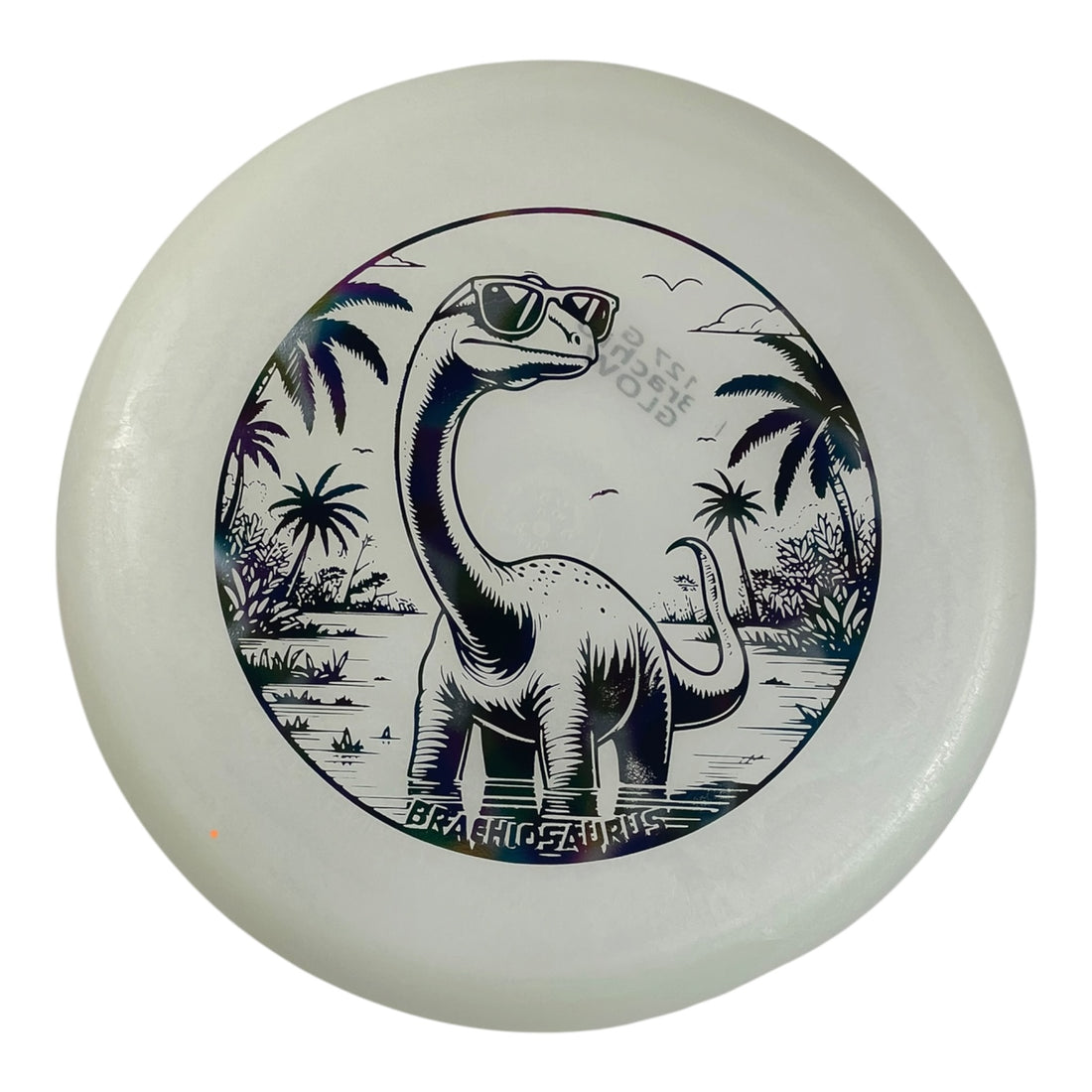 Dino Discs Brachiosaurus | Egg Shell Glow | Glow/Rainbow 127g Disc Golf