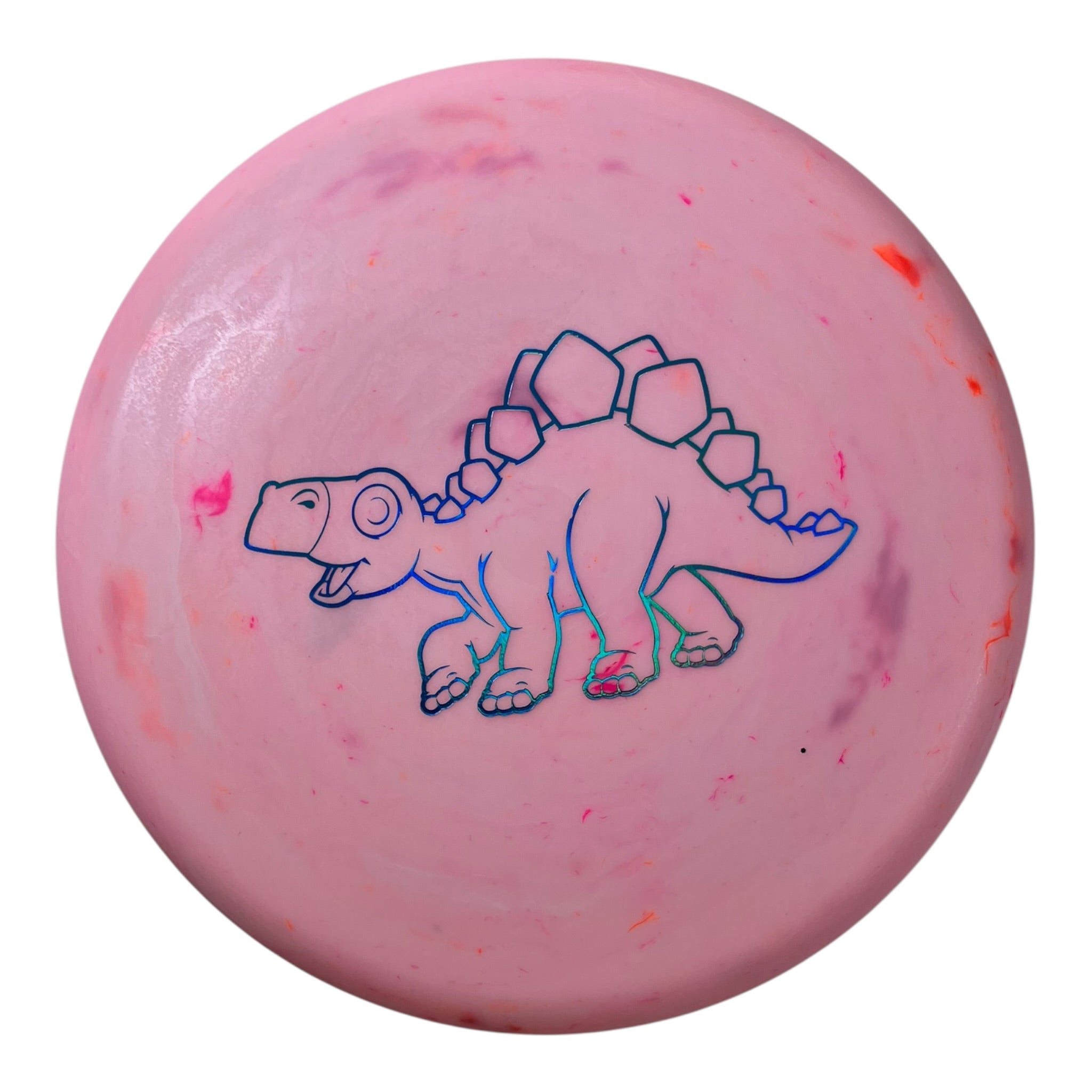 Dino Discs Stegosaurus | Egg Shell | Pink/Blue 126g Disc Golf