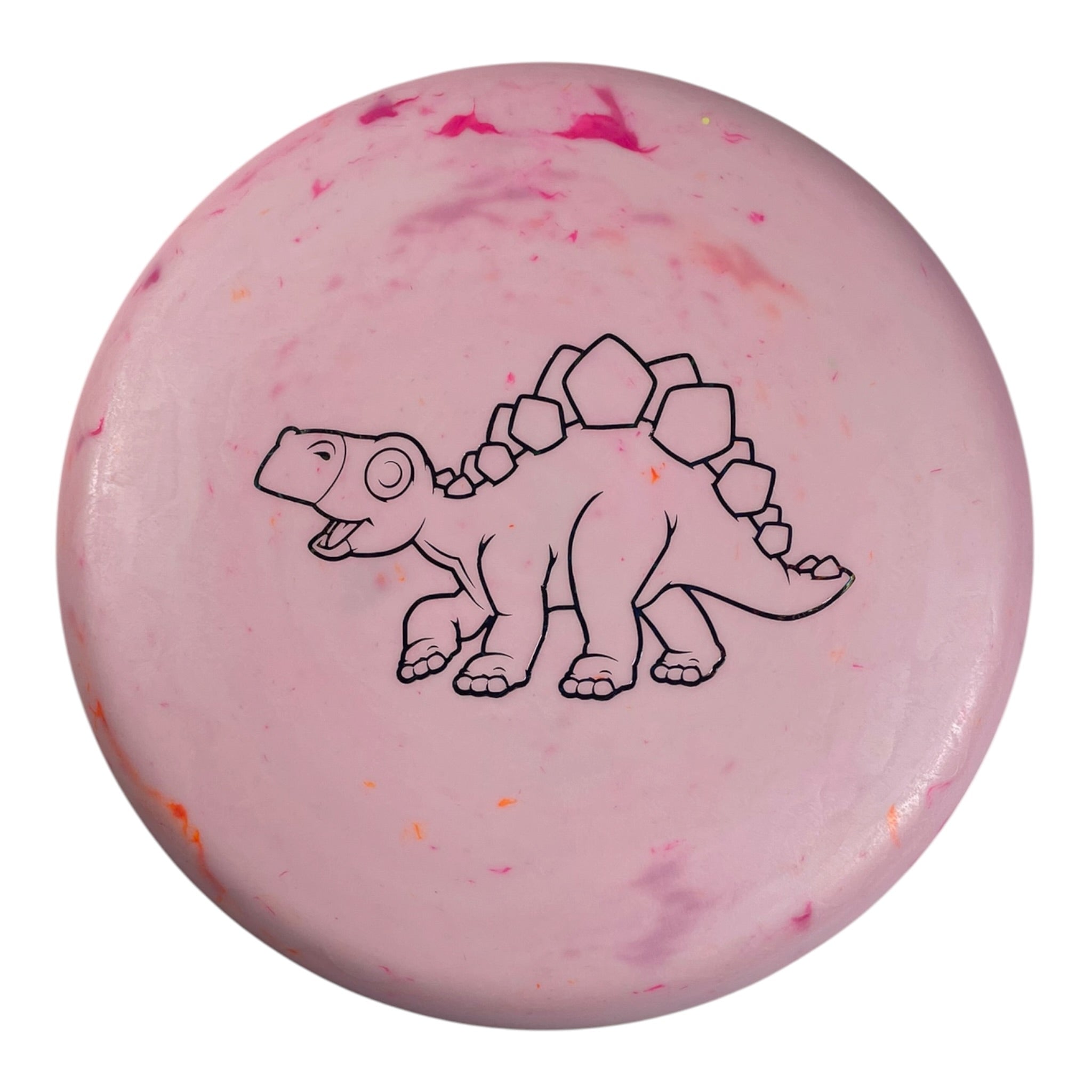Dino Discs Stegosaurus | Egg Shell | Pink/Holo 126g Disc Golf