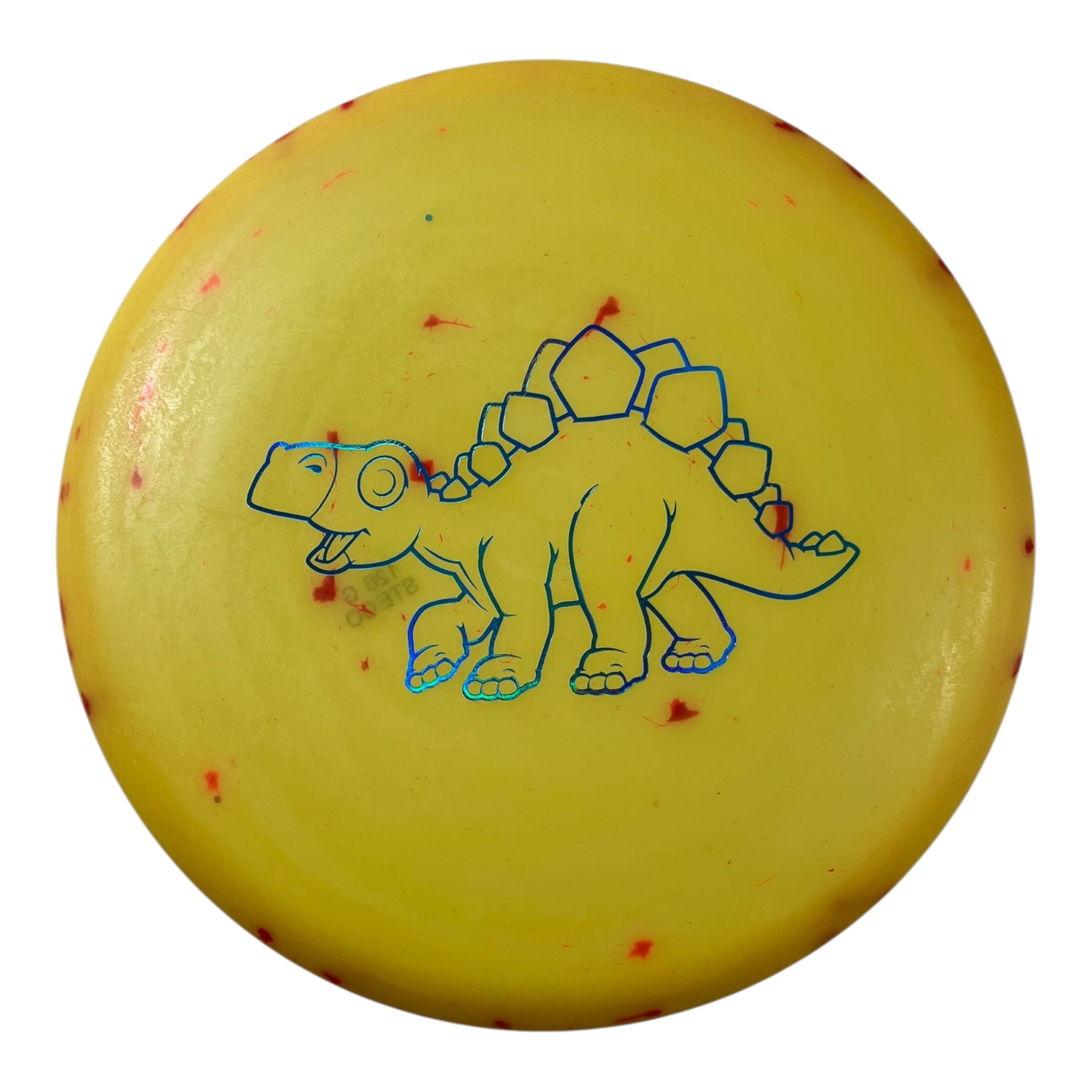 Dino Discs Stegosaurus | Egg Shell | Yellow/Blue 126g Disc Golf