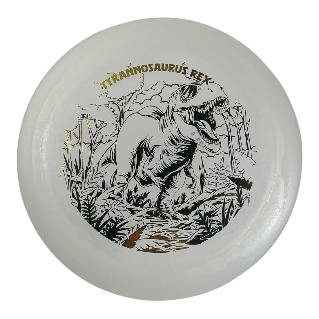 Dino Discs Tyrannosaurus Rex | Egg Shell Glow | Glow/Gold 123g Disc Golf