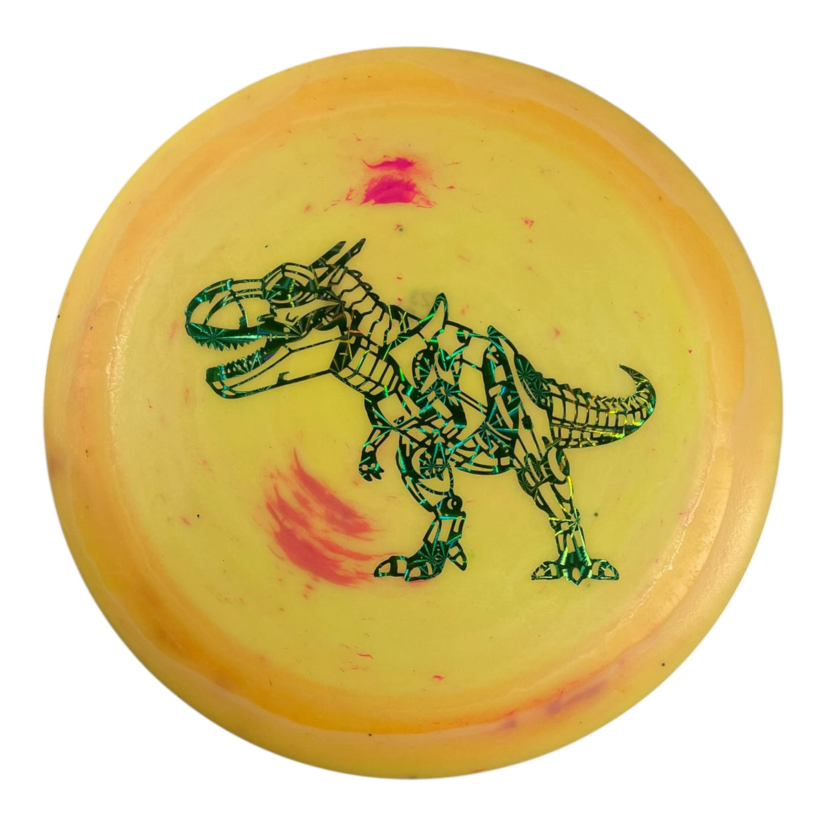 Dino Discs Tyrannosaurus Rex | Egg Shell | Orange/Green Holo 123g Disc Golf