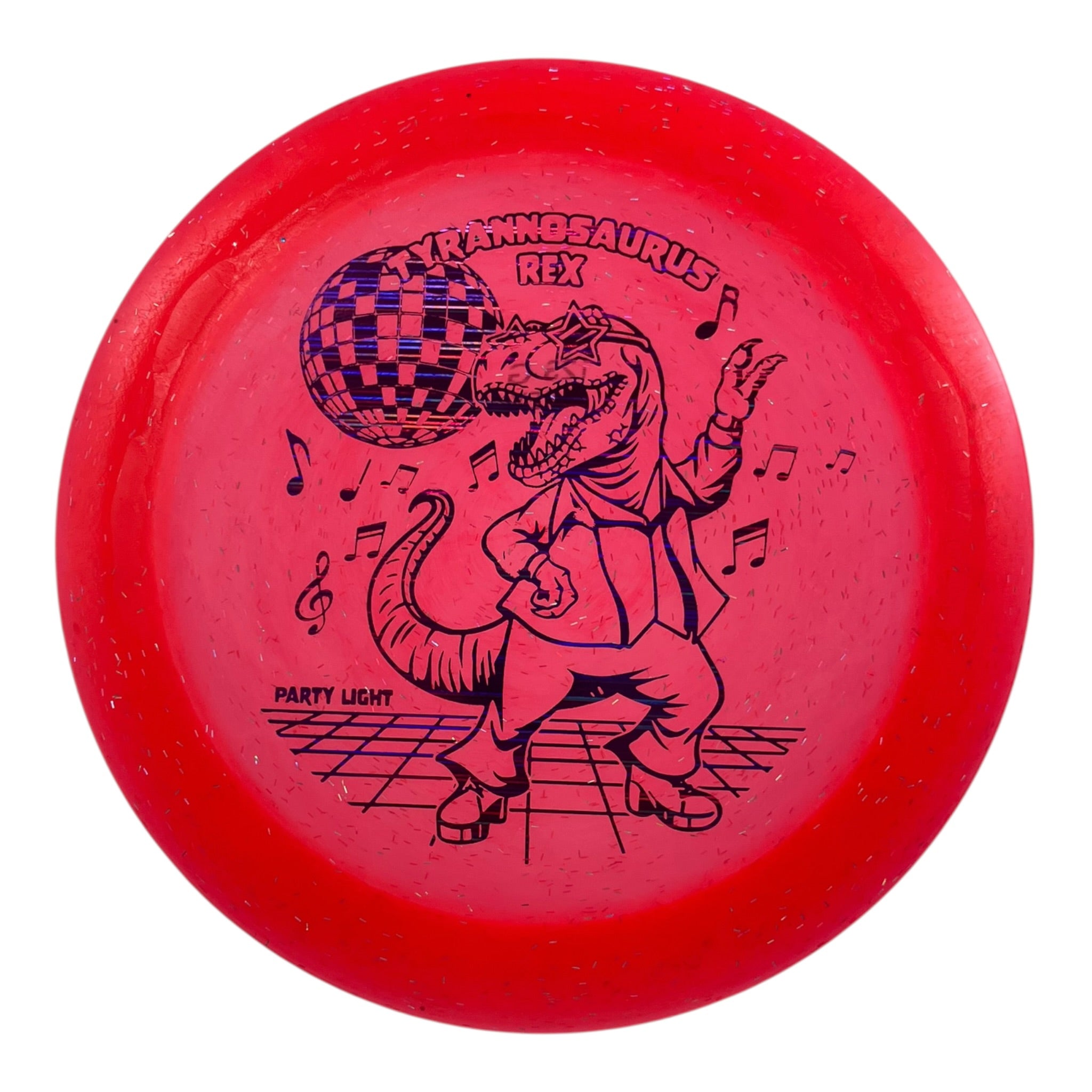 Dino Discs Tyrannosaurus Rex | Party Light | Red/Purple 123g Disc Golf