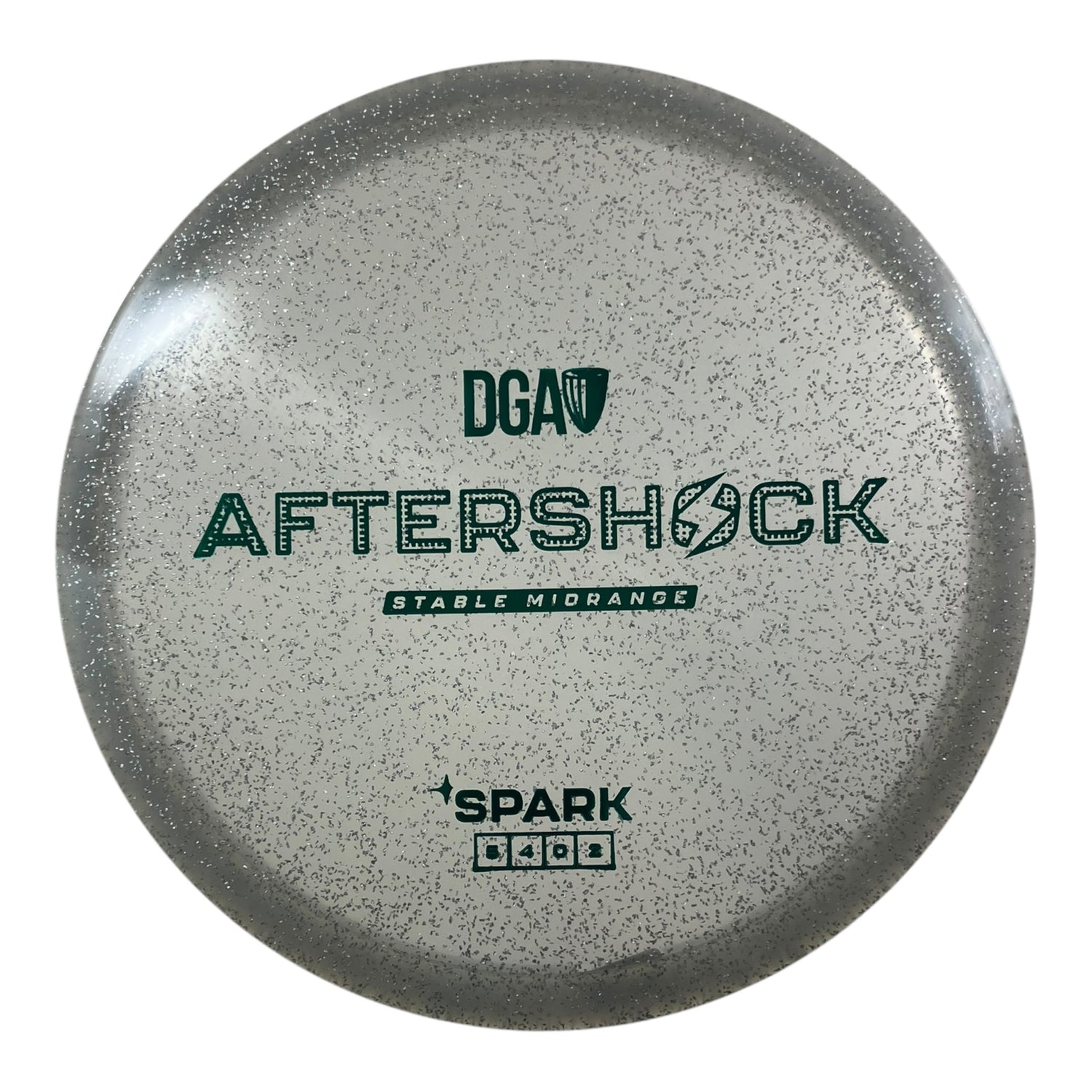 Disc Golf Association Aftershock | Spark | Clear/Green 176g Disc Golf