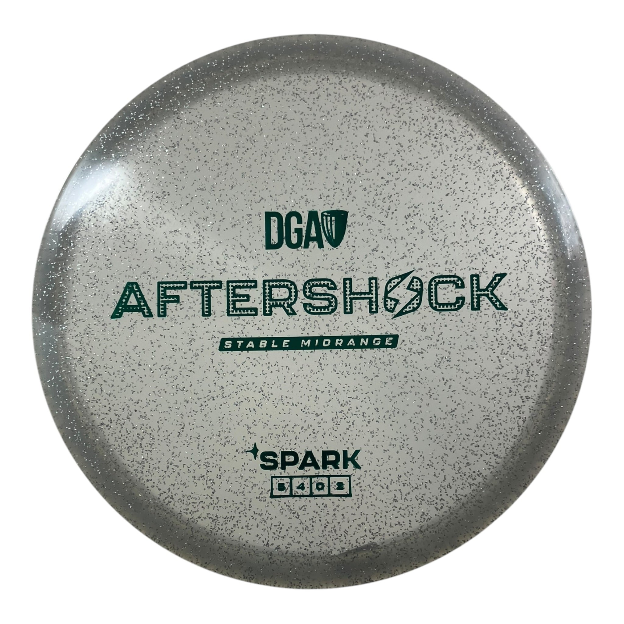 Disc Golf Association Aftershock | Spark | Clear/Green 176g Disc Golf