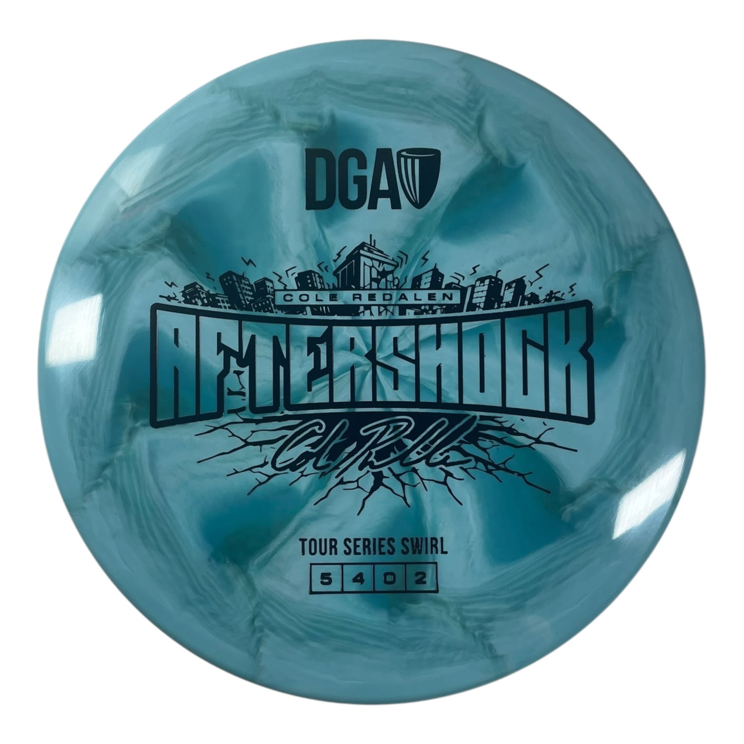 Disc Golf Association Aftershock | Tour Series Swirl | Blue/Black 172g (Cole Redalen) Disc Golf