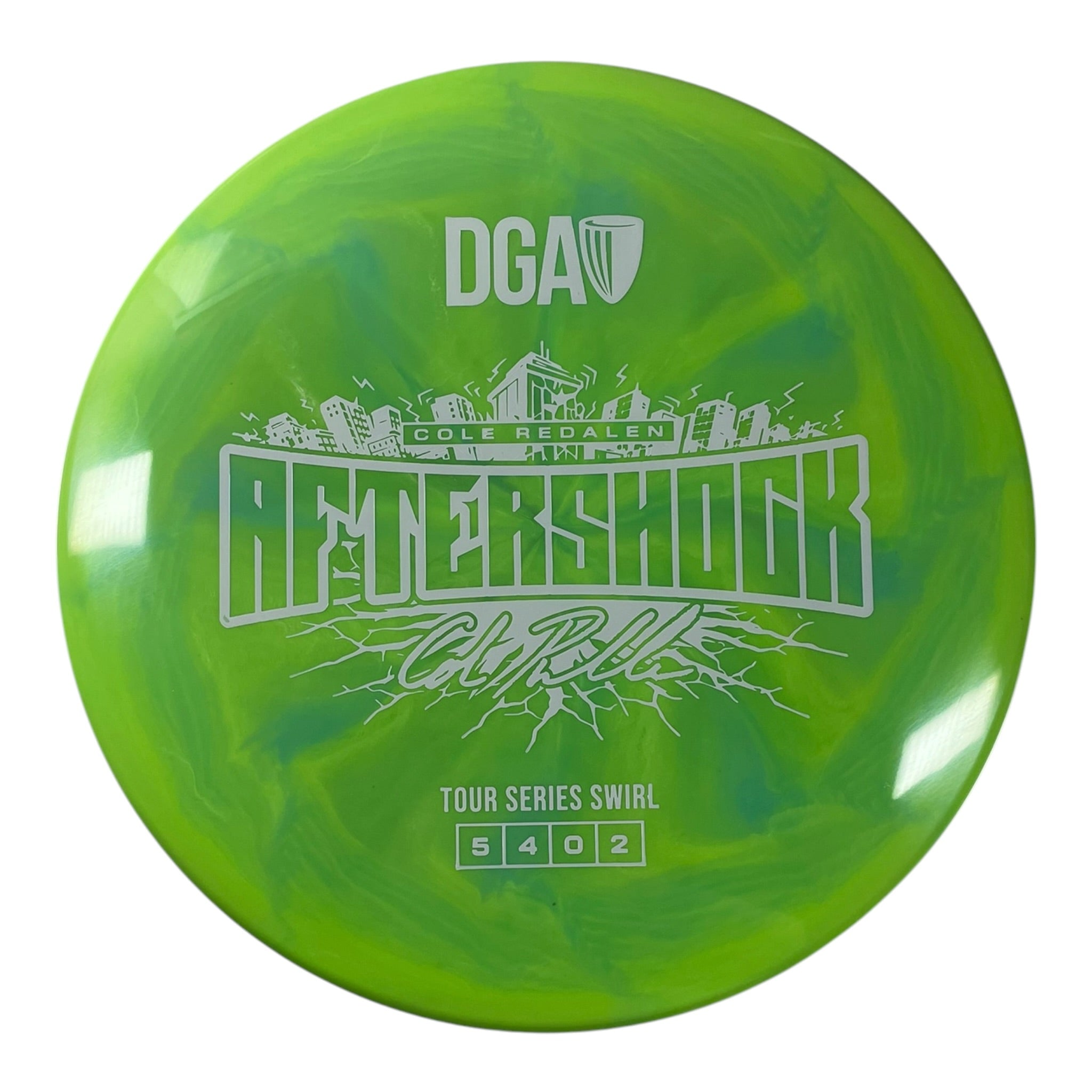 Disc Golf Association Aftershock | Tour Series Swirl | Green/White 177g (Cole Redalen) Disc Golf