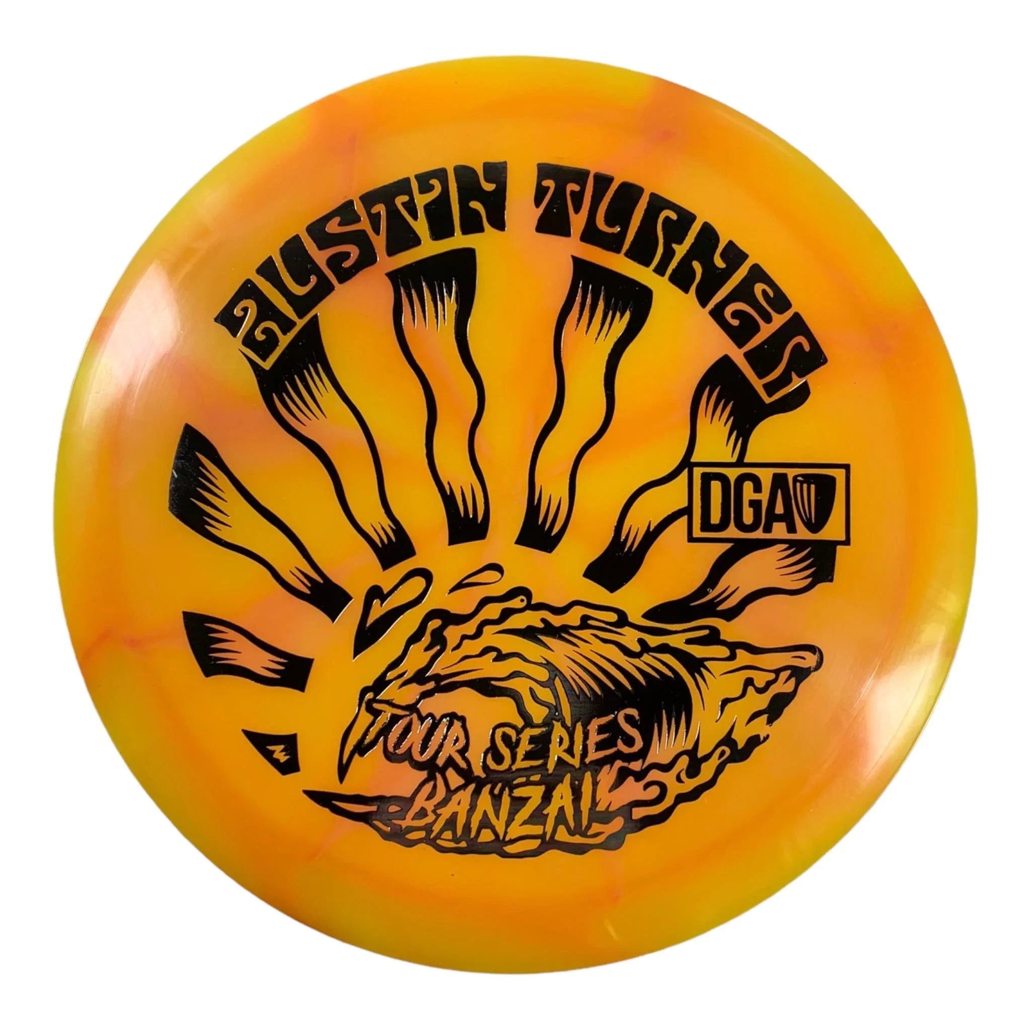 Disc Golf Association Banzai | Swirl | Orange/Oil Spill 176g (Austin Turner) Disc Golf