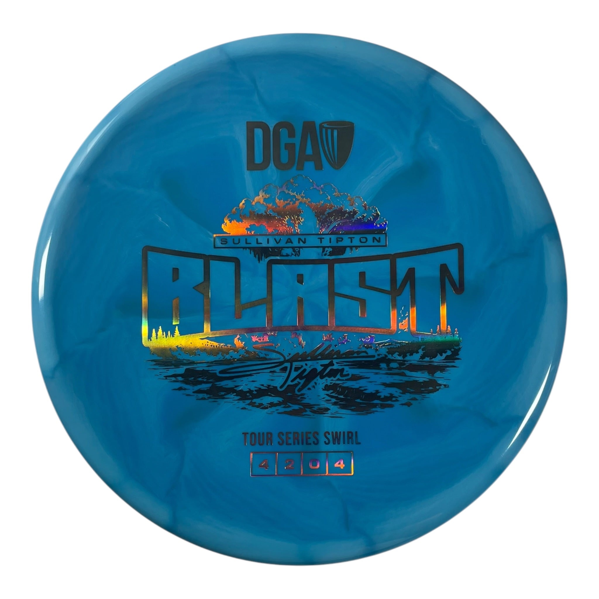 Disc Golf Association Blast | Tour Series Swirl | Blue/Gold 174g (Sullivan Tipton) Disc Golf