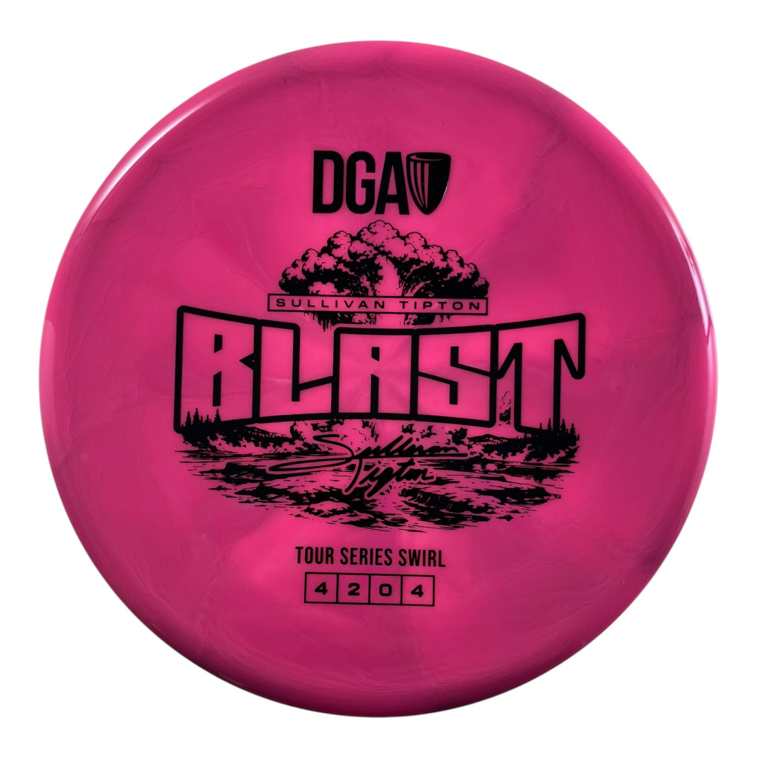 Disc Golf Association Blast | Tour Series Swirl | Pink/Black 175g (Sullivan Tipton) Disc Golf