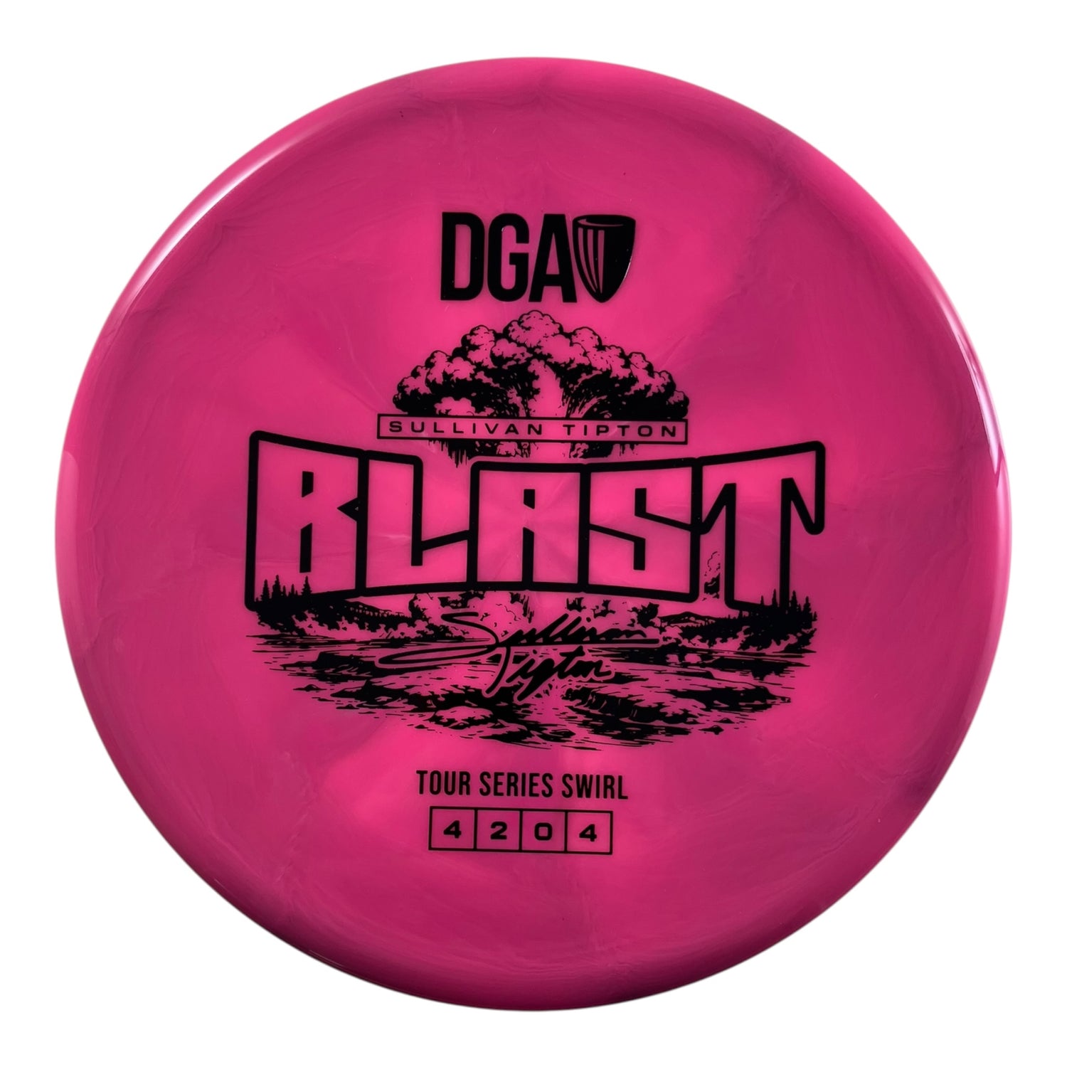 Disc Golf Association Blast | Tour Series Swirl | Pink/Black 175g (Sullivan Tipton) Disc Golf