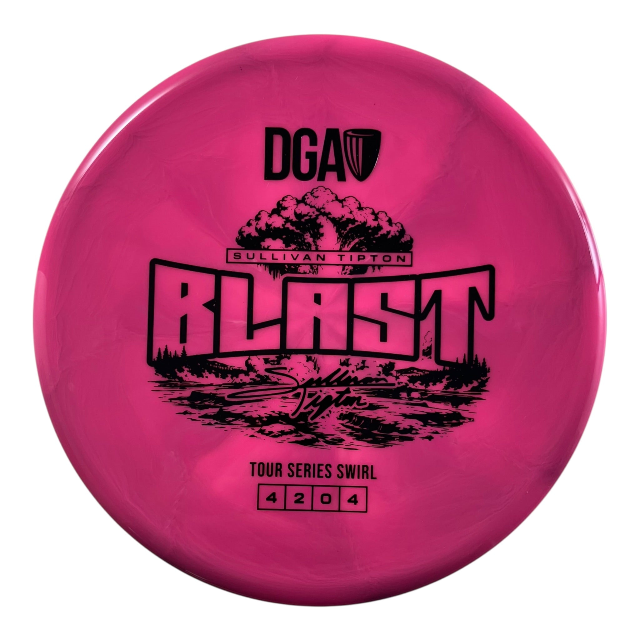 Disc Golf Association Blast | Tour Series Swirl | Pink/Black 175g (Sullivan Tipton) Disc Golf