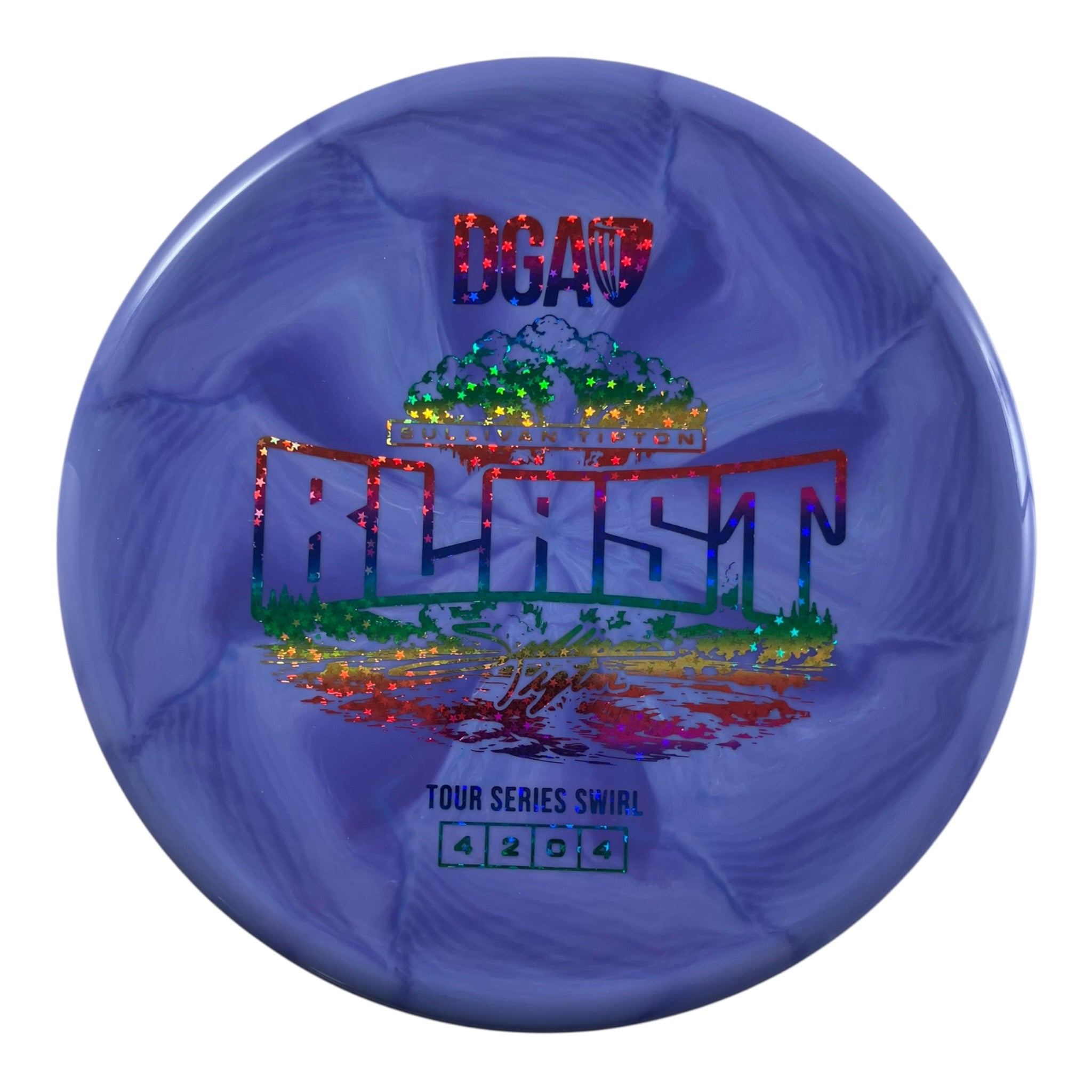 Disc Golf Association Blast | Tour Series Swirl | Purple/Multi Stars 174g (Sullivan Tipton) Disc Golf