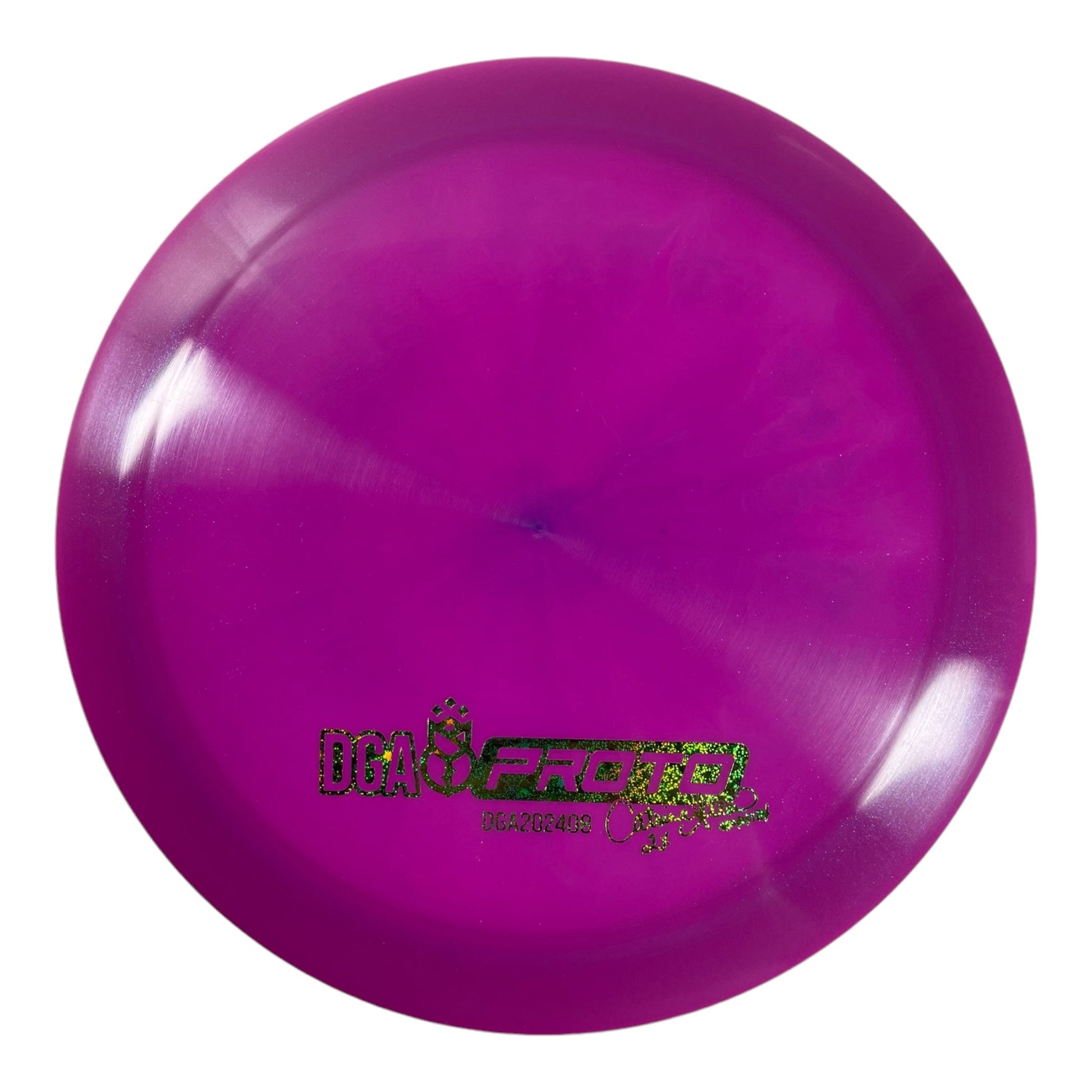 Disc Golf Association Catrina Allen Prototype Driver | Experimental Blend | Pink/Green 176g Disc Golf