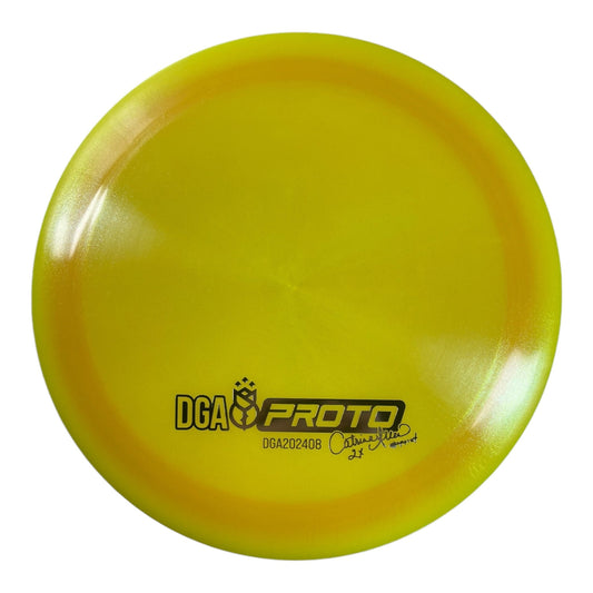 Disc Golf Association Catrina Allen Prototype Driver | Experimental Blend | Yellow/Pink 174g Disc Golf