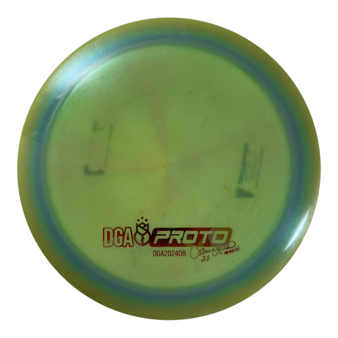 Disc Golf Association Catrina Allen Prototype Driver - Used Good | Experimental Blend | Green/Holo 172g Disc Golf