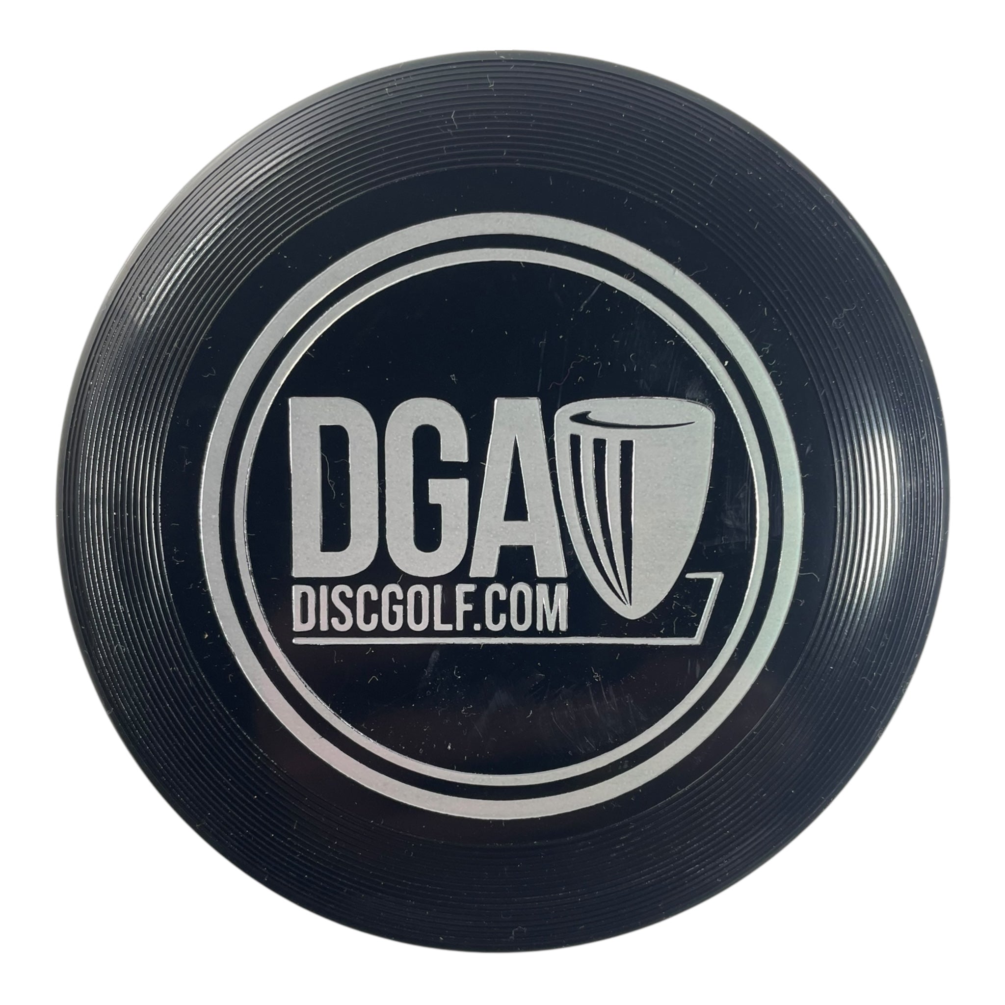 Disc Golf Association DGA Mini Marker Disc | Black/Silver Disc Golf