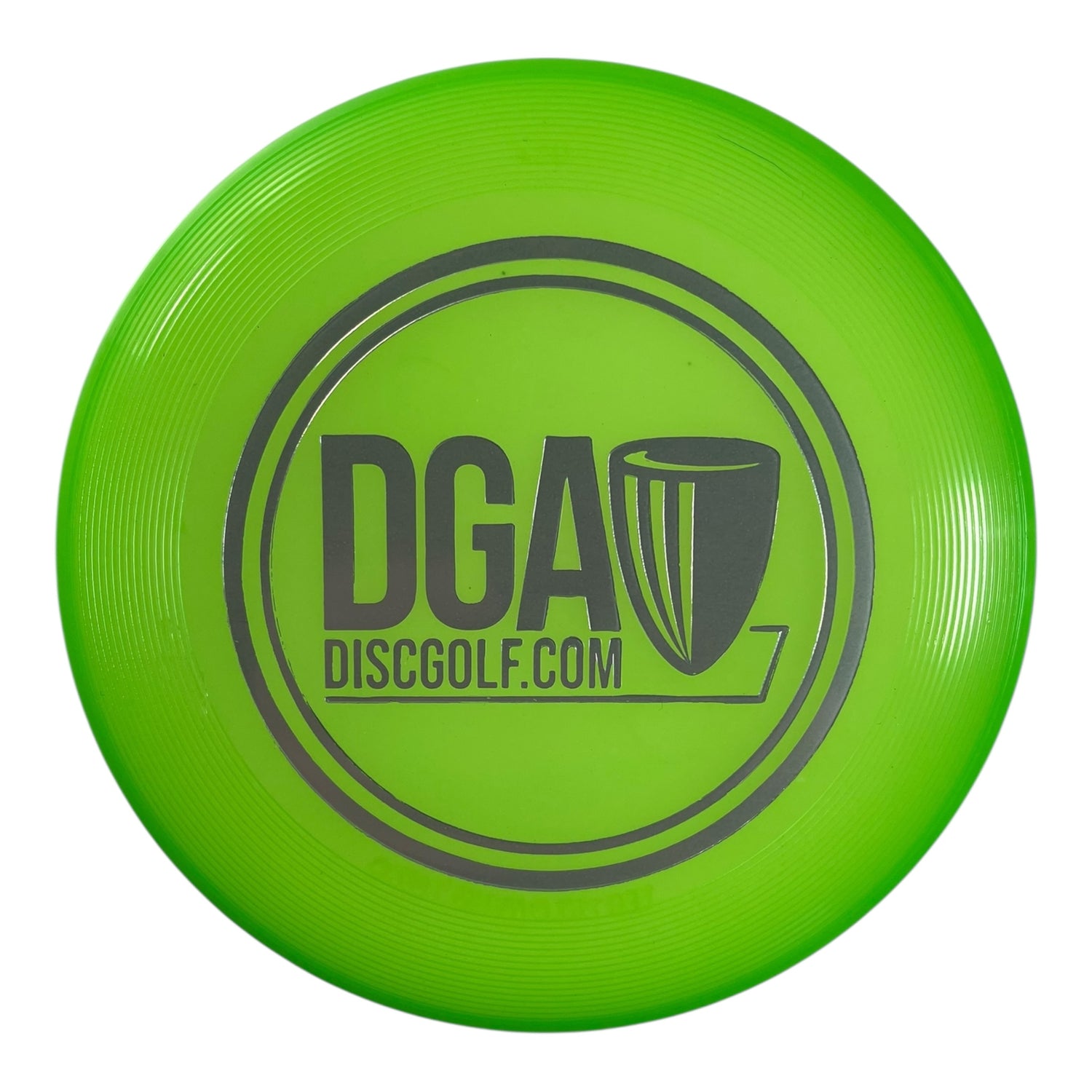 Disc Golf Association DGA Mini Marker Disc | Green/Silver Disc Golf