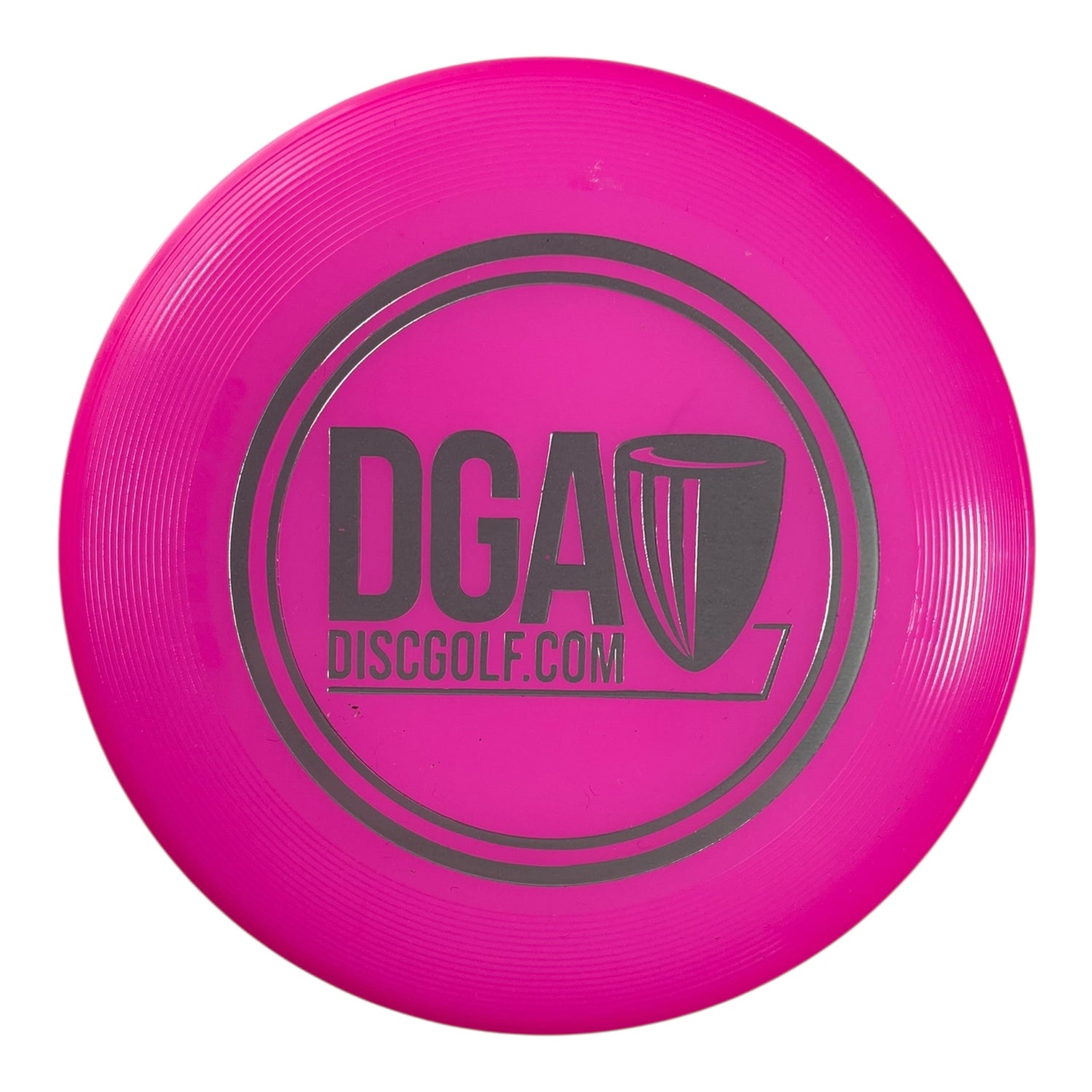 Disc Golf Association DGA Mini Marker Disc | Pink/Silver Disc Golf
