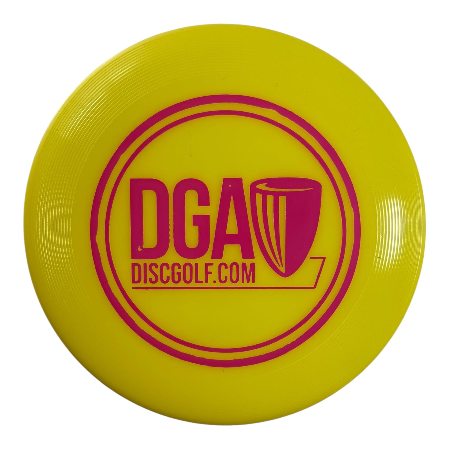 Disc Golf Association DGA Mini Marker Disc | Yellow/Pink Disc Golf