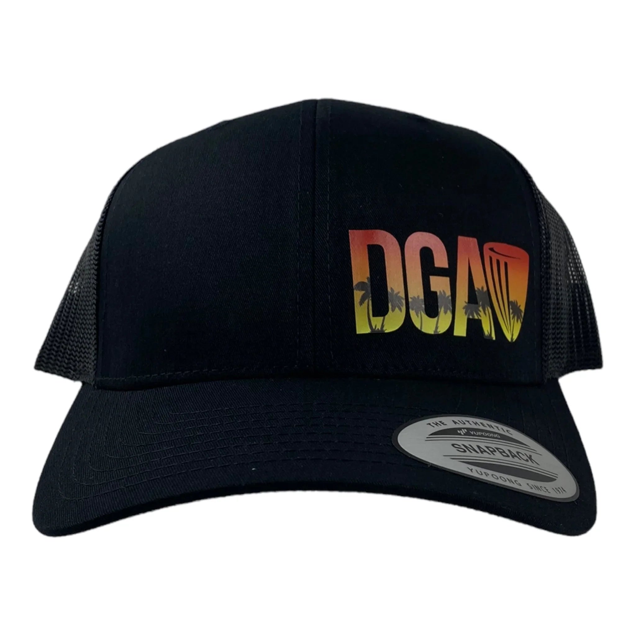 Disc Golf Association DGA Sunset Trucker Hat Disc Golf