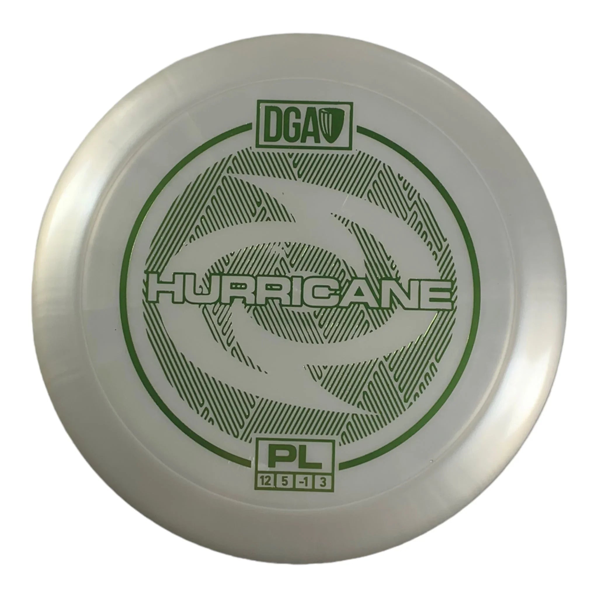 Disc Golf Association Hurricane | PL | White/Green 173g Disc Golf